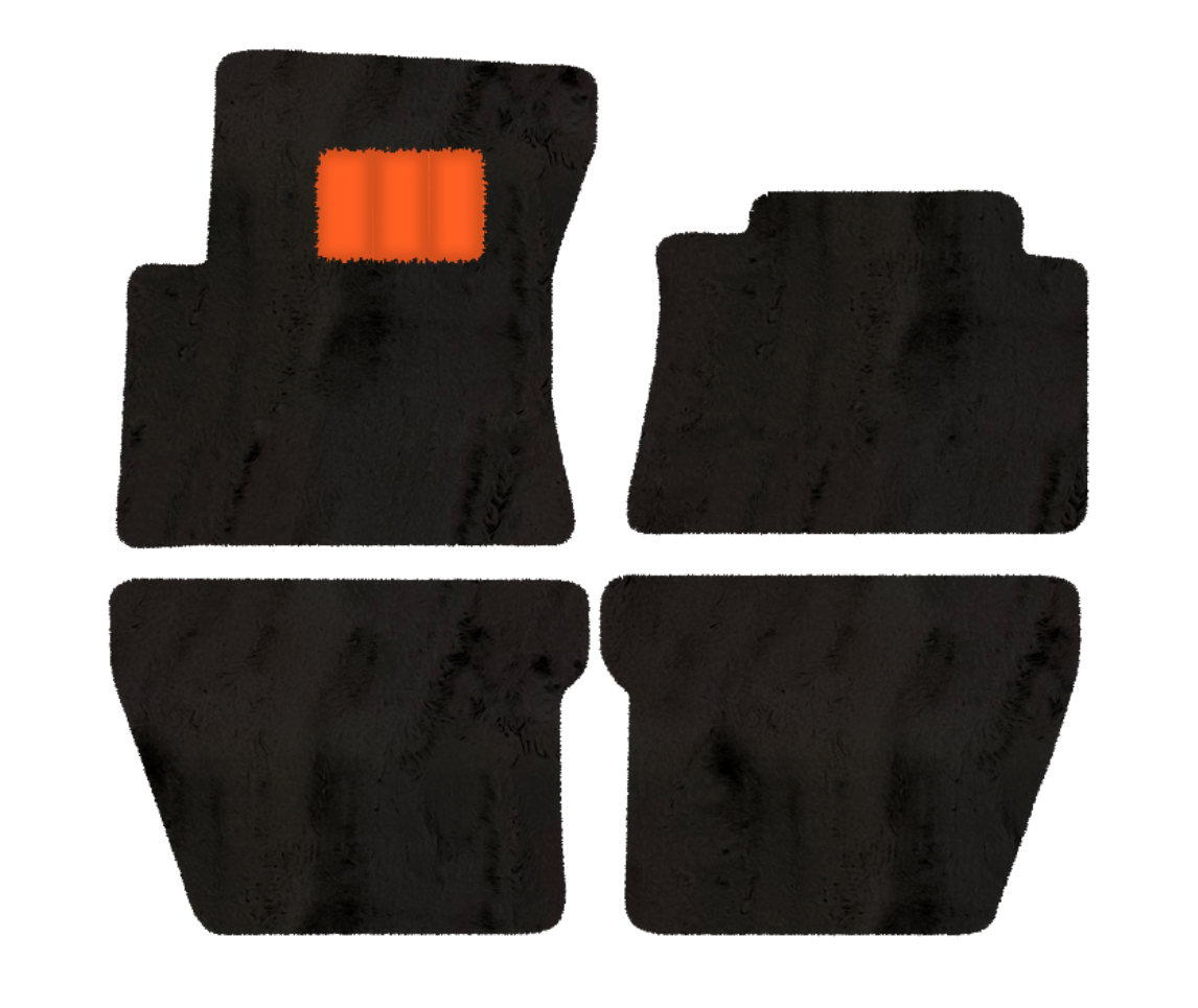 Red Floor Mats For Bentley Mulsanne (2010-2020) with Alcantara Leather - AutoWin