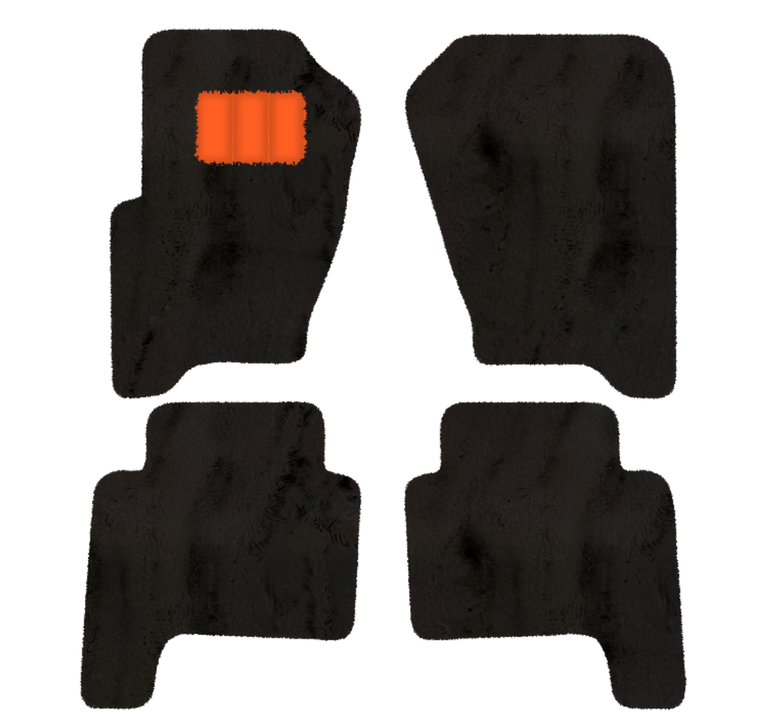 Luxury Sheepskin Floor Mats for Land Rover Discovery (2017-2026)