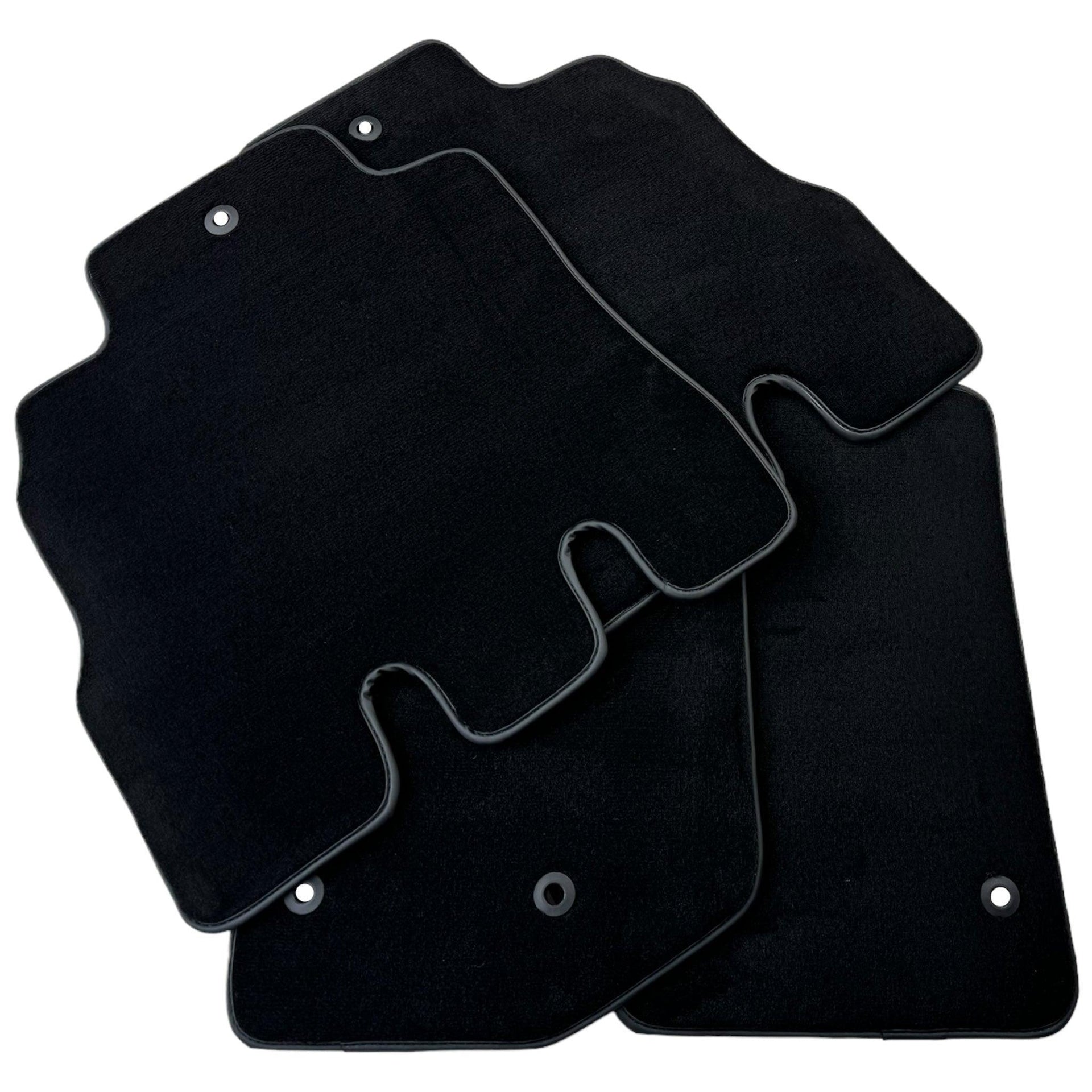 Black Floor Mats for Jeep Wrangler JK (2007-2018) 5 Doors - Double Fixation - AutoWin