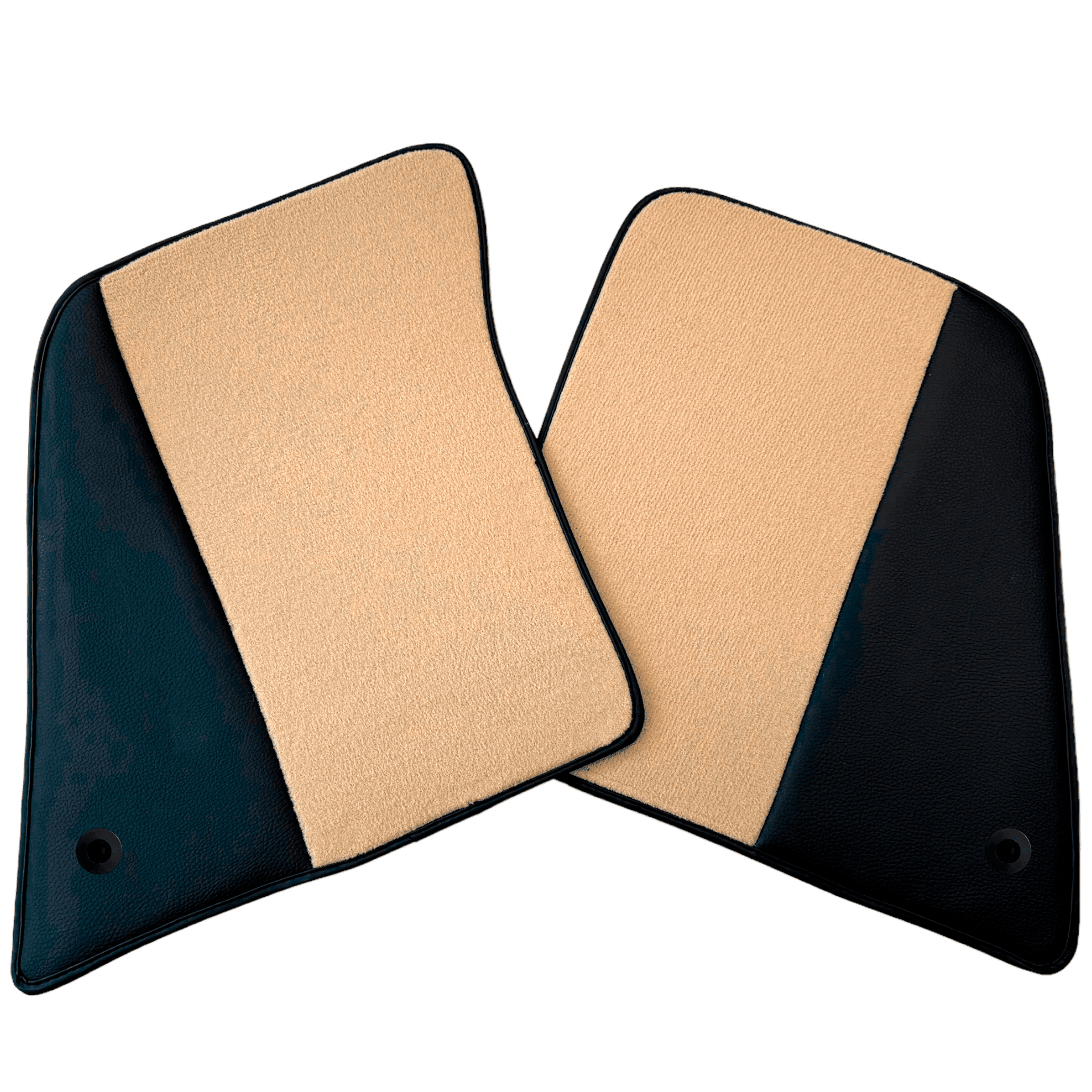Beige Floor Mats for Ferrari 296 GTS (2022-2024) with Leather - AutoWin