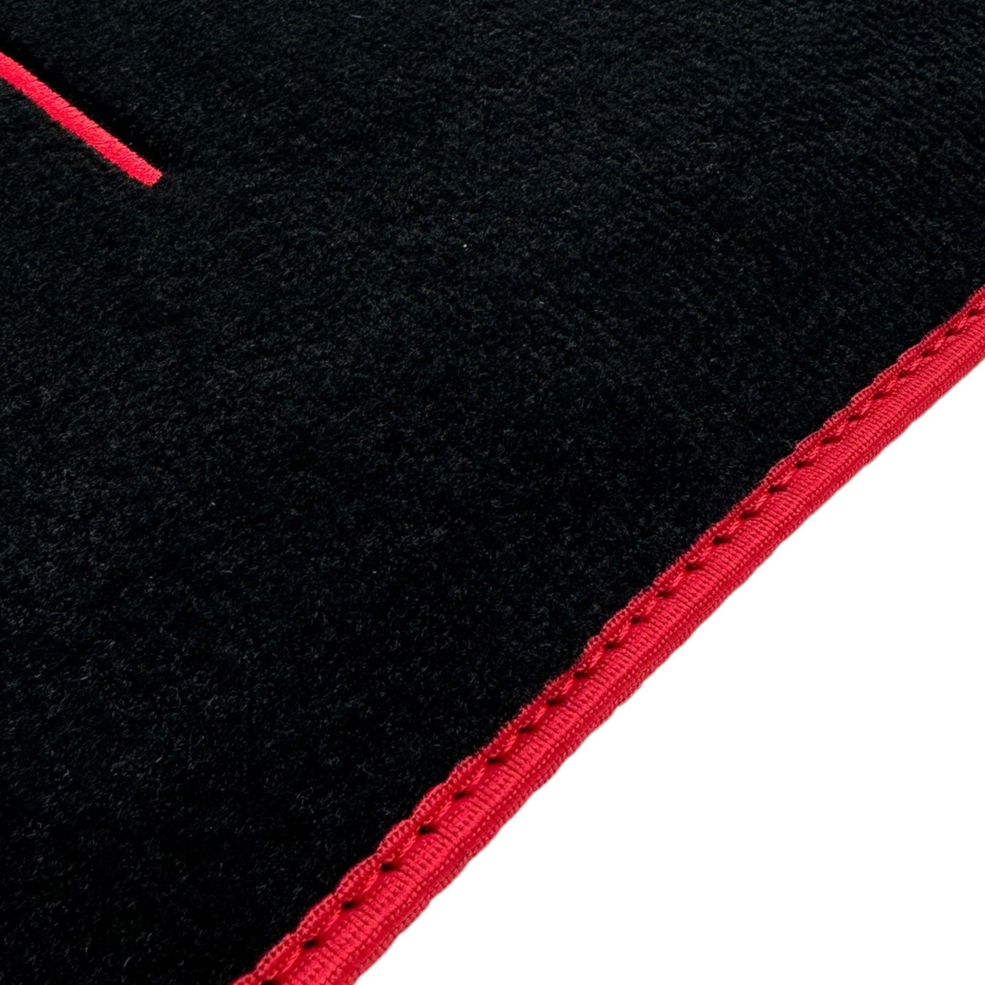 Black Floor Mats for Ferrari Purosangue Long with Red Trim | Italian Edition - AutoWin