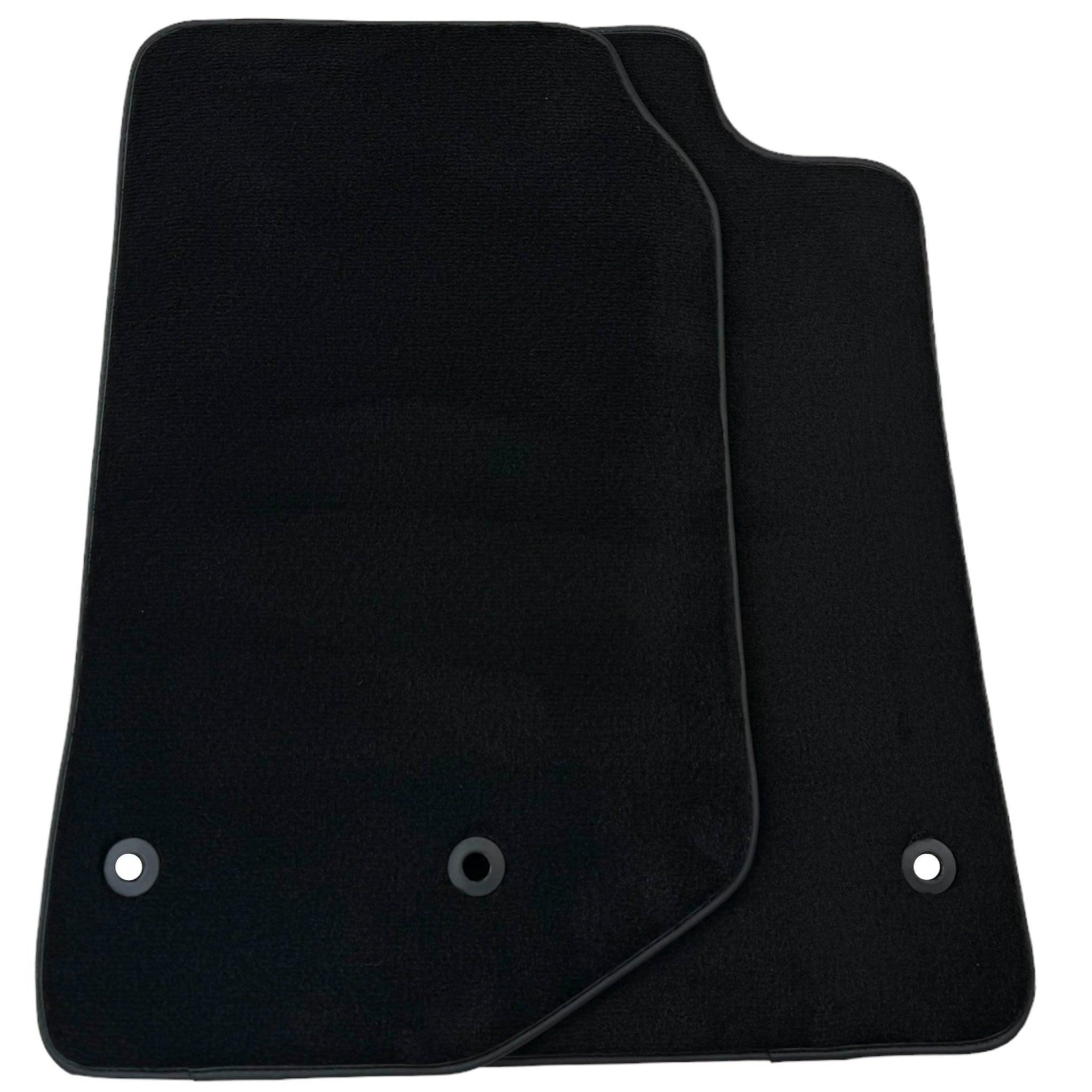 Black Floor Mats for Jeep Wrangler JK (2007-2018) 5 Doors - Double Fixation - AutoWin