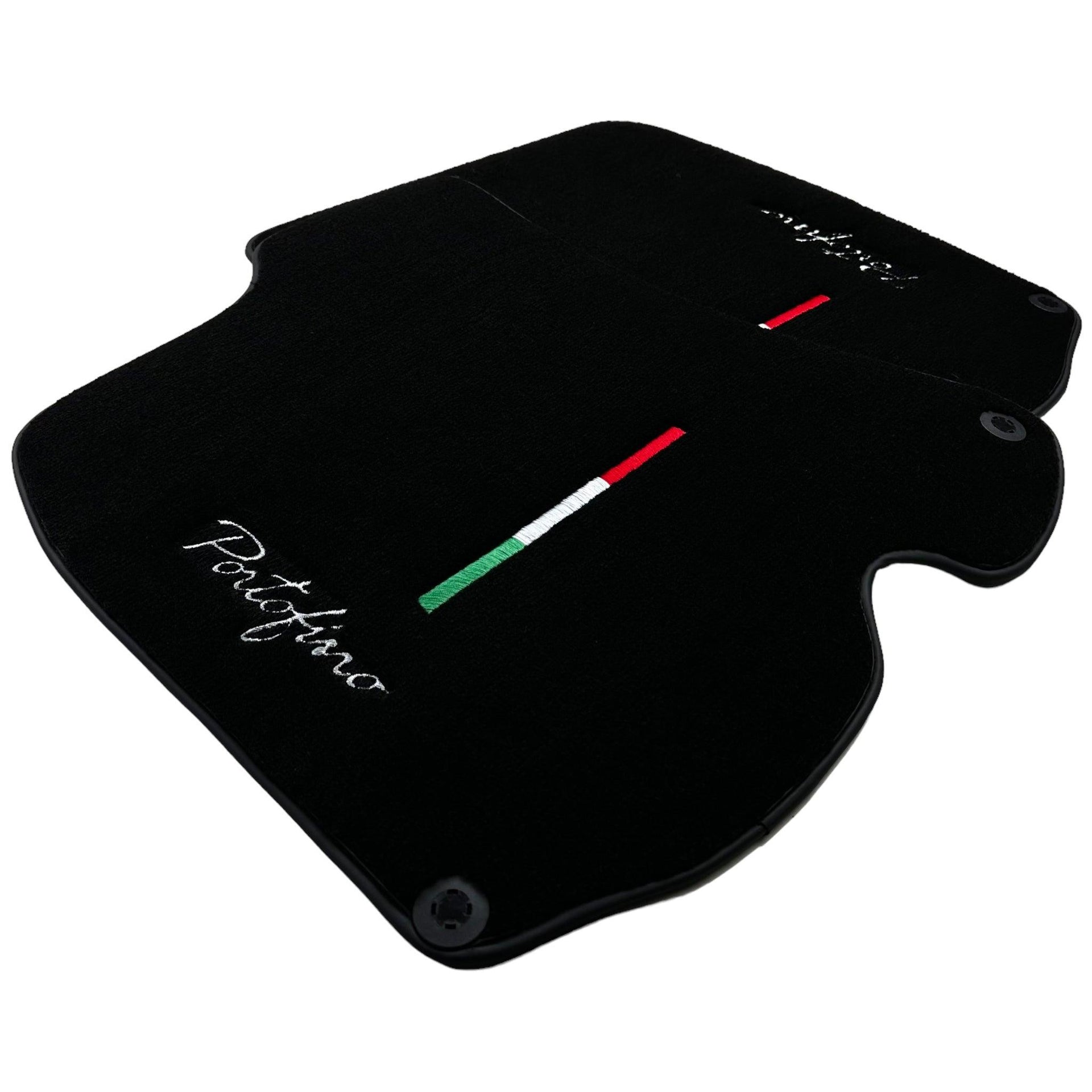 Black Floor Mats for Ferrari Portofino (2018-2023) Italian Edition - AutoWin