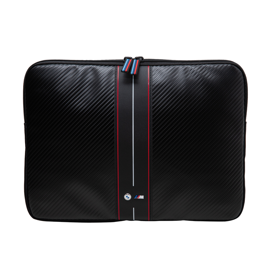 BMW Karbon & Rød Stripe Laptop Sleeve 14"