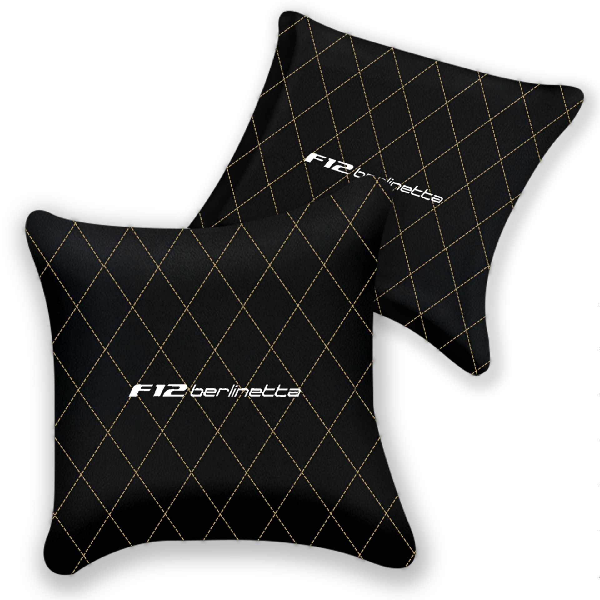 Customizable Black Leather Pillows for Ferrari California T 2015-2018