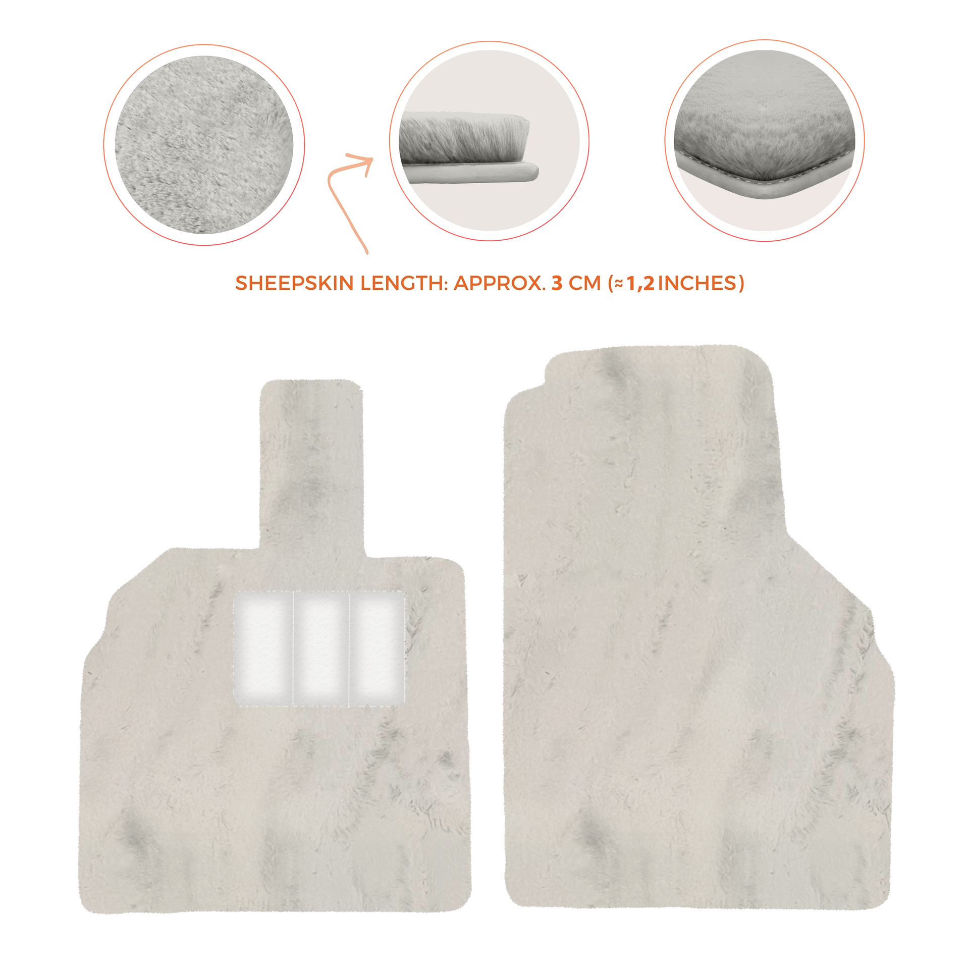 Premium Sheepskin Floor Mats for Lamborghini Aventador (2012-2022)