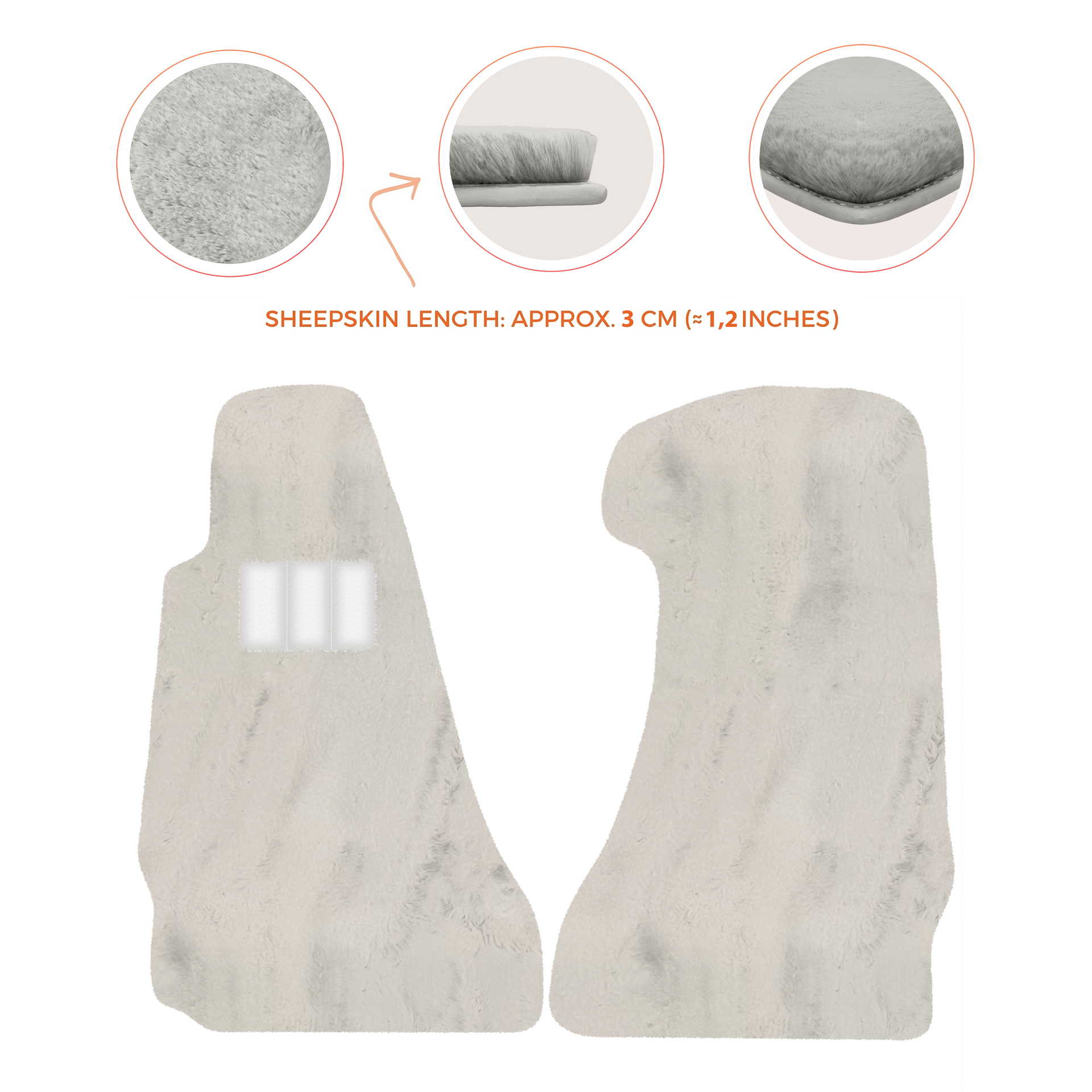 Premium Sheepskin Floor Mats for Aston Martin V8 Vantage (2006-2017)