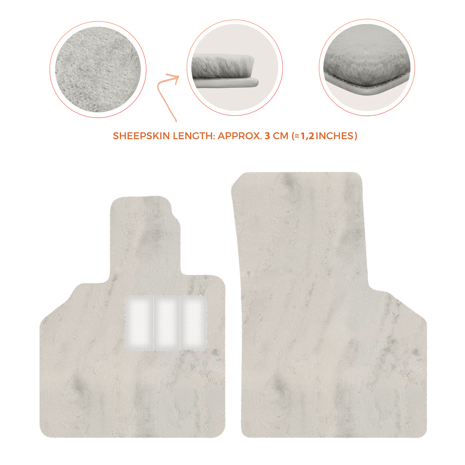 Premium Sheepskin Floor Mats for Lamborghini Aventador (2012-2022)