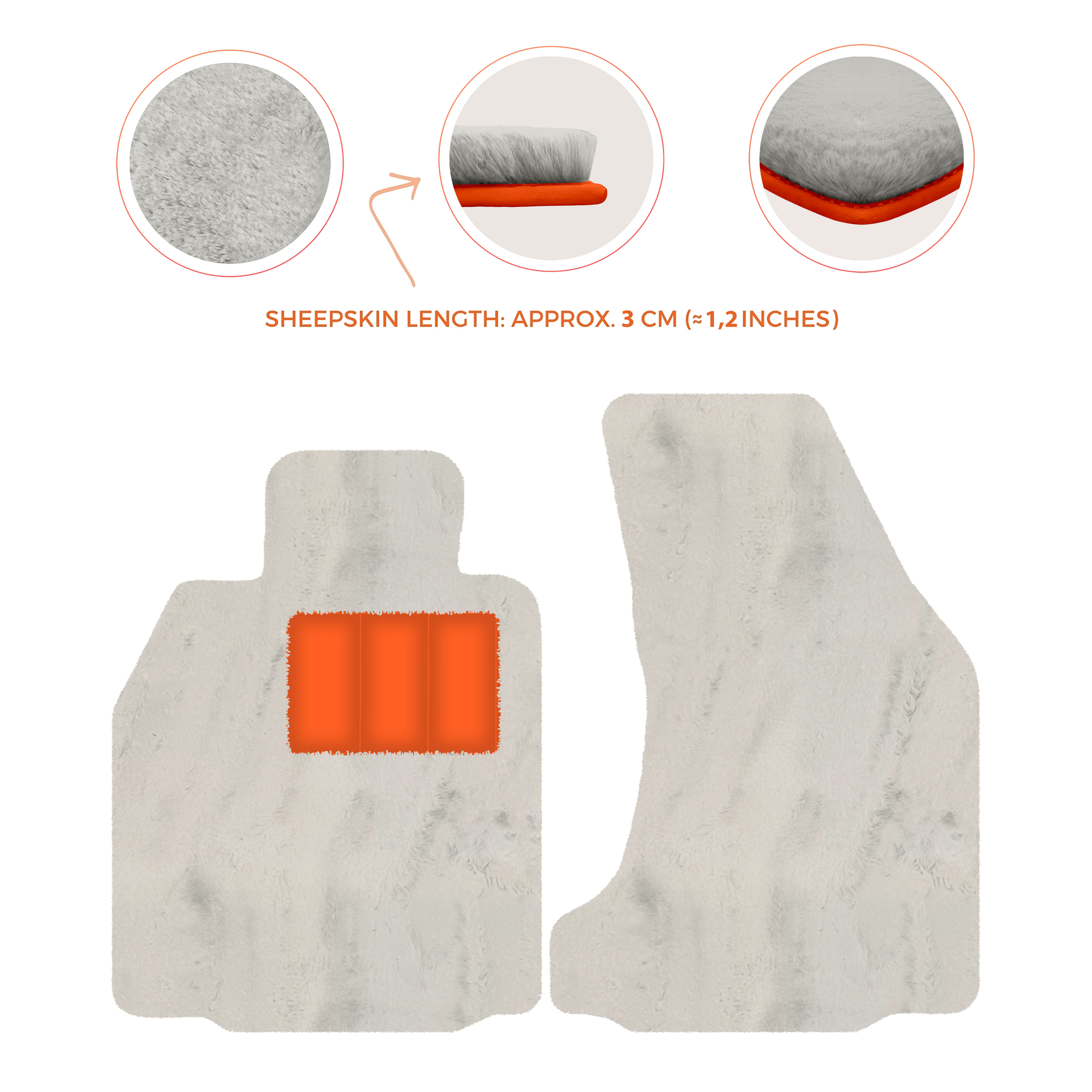 Premium Sheepskin Floor Mats for Porsche 718 Boxster (2016-2023)