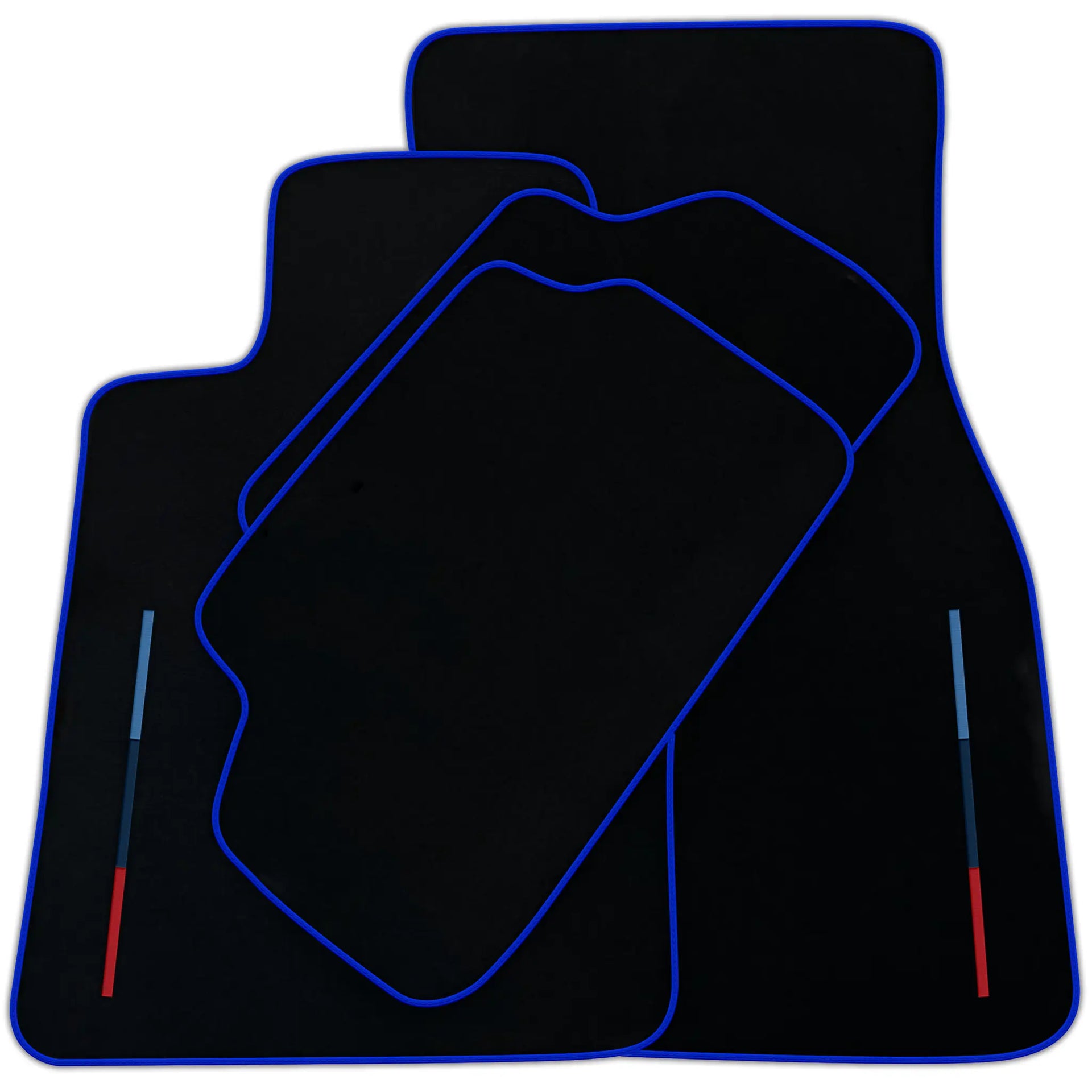 Black Floor Mats For BMW X6 Series F16 With Color Stripes Tailored Set Perfect Fit | Various Trim Colors