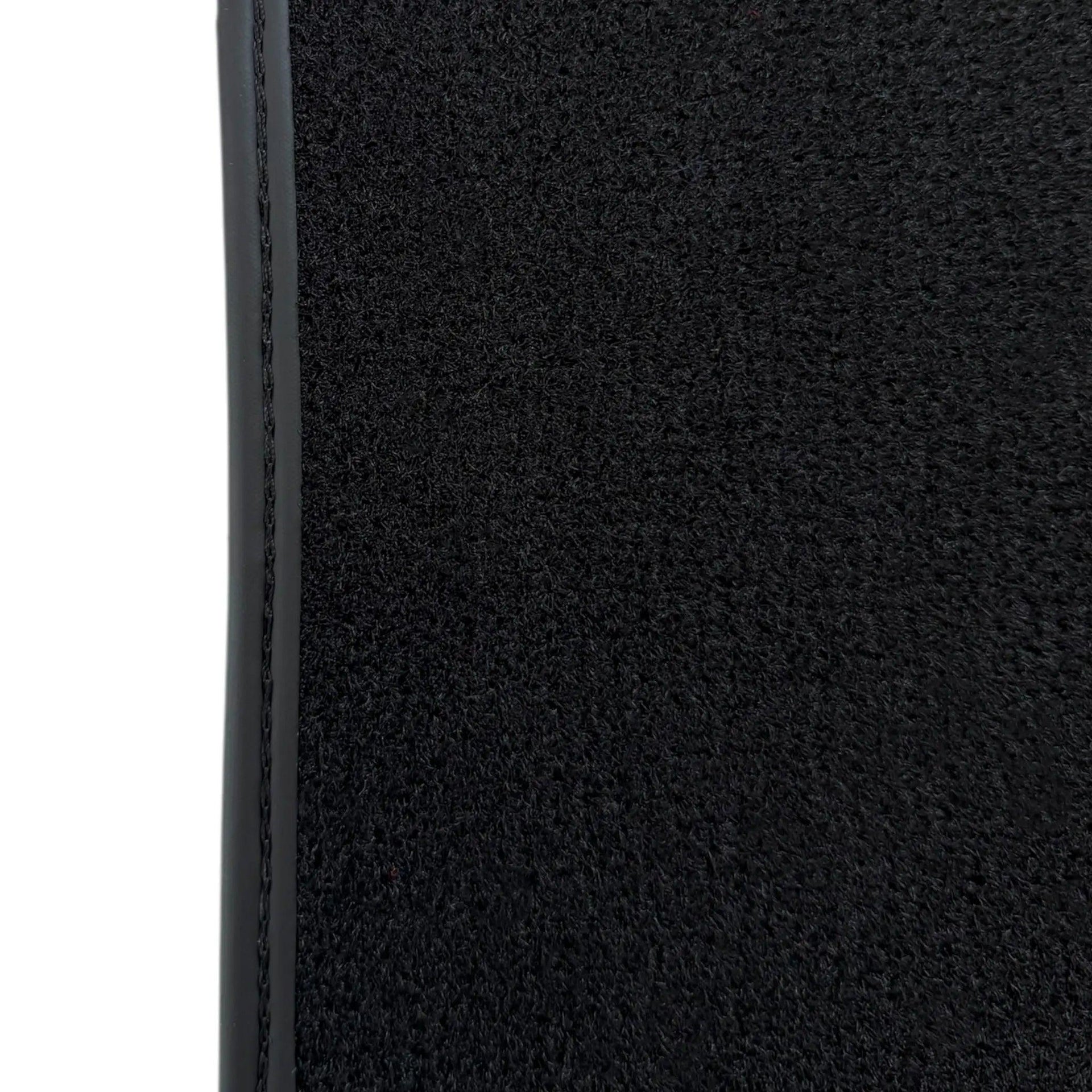 Black Floor Mats for BMW M5 G90 (2023-2026) Sedan | Green Leather Borders