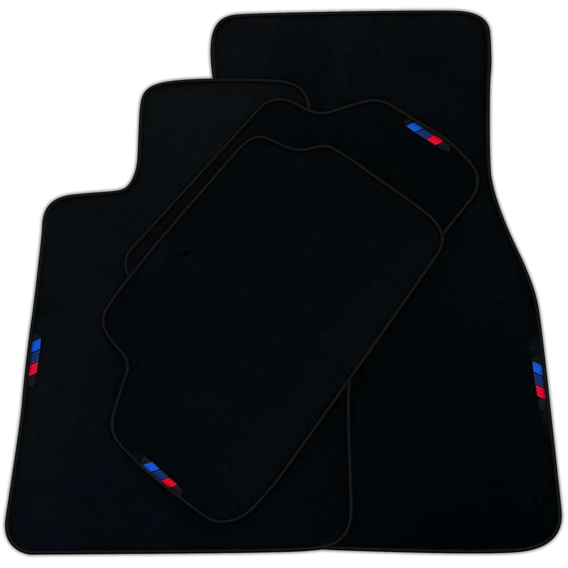 Black Floor Mats For BMW 7 Series G11 | Red Trim AutoWin Brand | Various Trim Colors