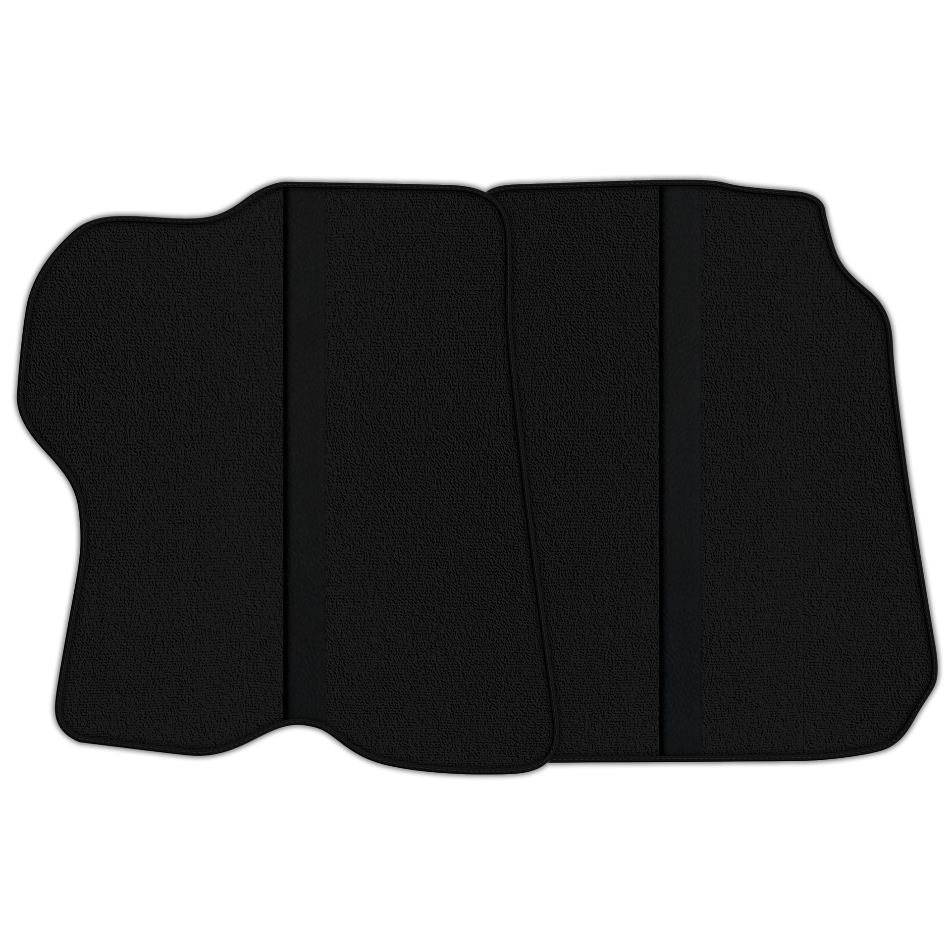 Black Floor Mats with Leather Line for Ferrari GTC4 Lusso (2016-2023) - Various Colors