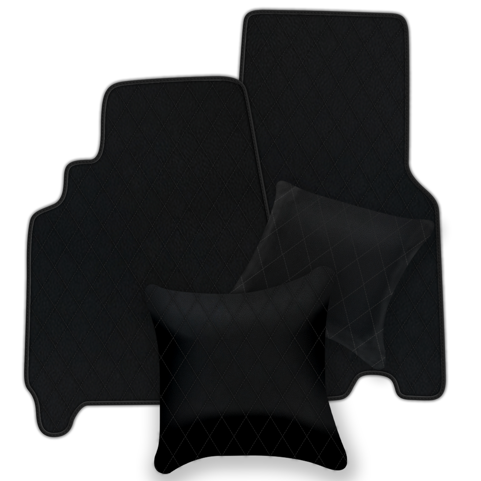 Customizable Floor Mats From Carpet With Leather for Ferrari 550 Maranello (1996-2002) - AutoWin