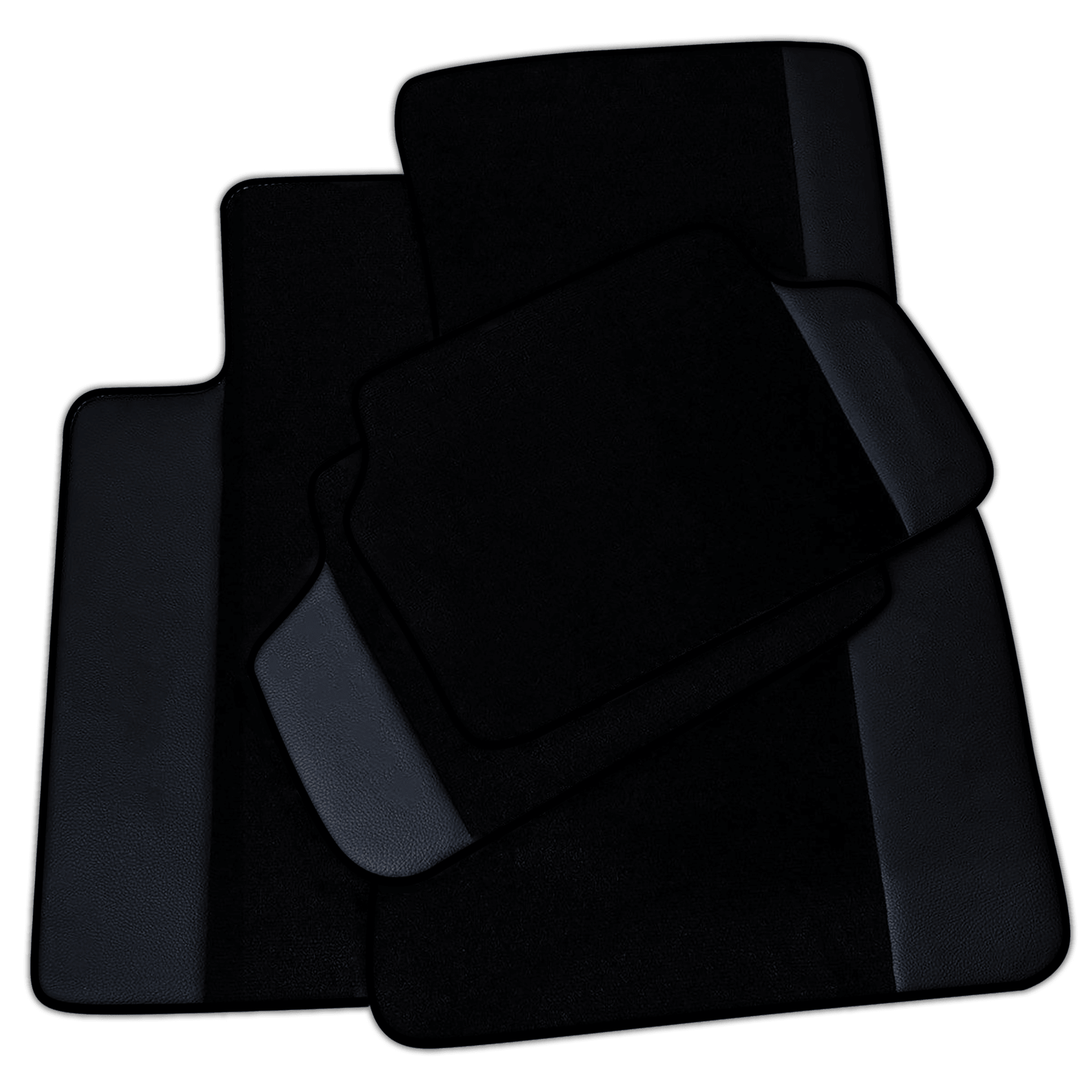 Black Floor Mats for BMW 2 Series Gran Tourer F46 (2015-2022) 7 Seats with Leather | Various Trim Colors