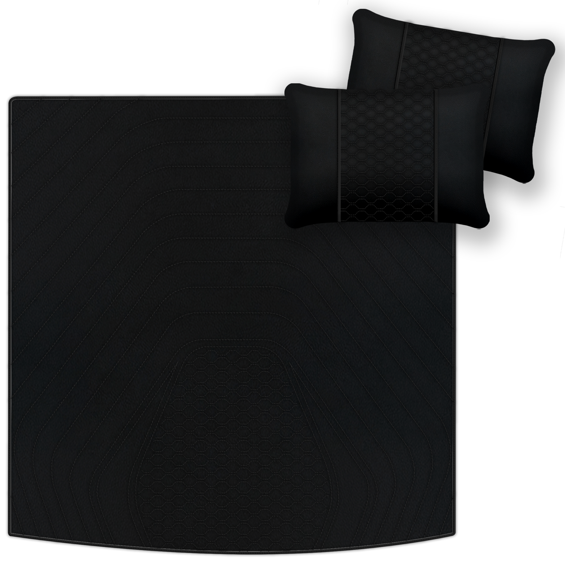 Premium Black Leather Floor Mats for Ferrari Mondial (1983-1993)