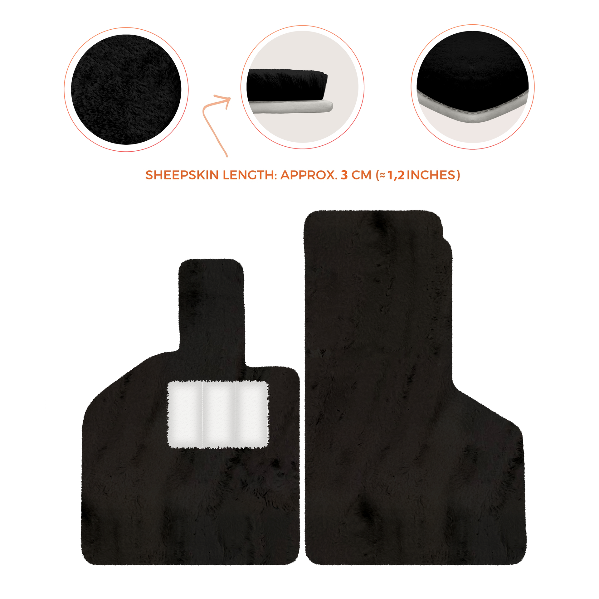 Luxury Sheepskin Floor Mats for Lamborghini Gallardo (2004-2014)