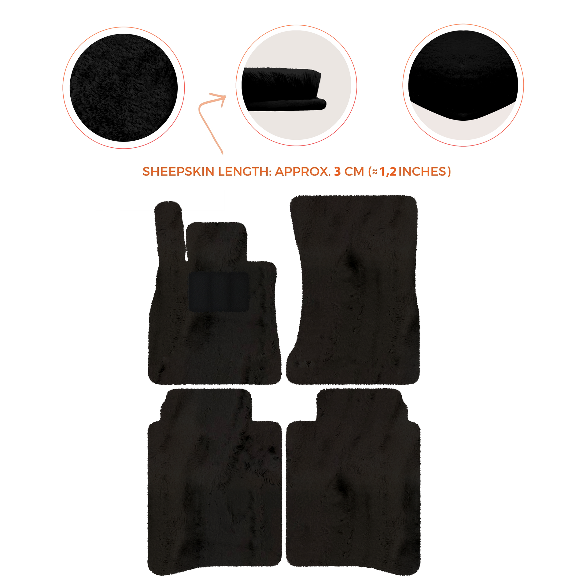 Luxury Sheepskin Floor Mats for Mercedes-Benz S-Class X222 | 2015-2021