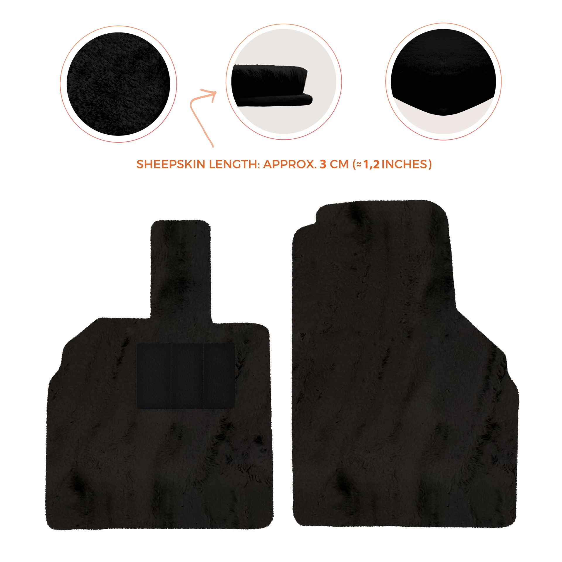 Premium Sheepskin Floor Mats for Lamborghini Aventador (2012-2022)