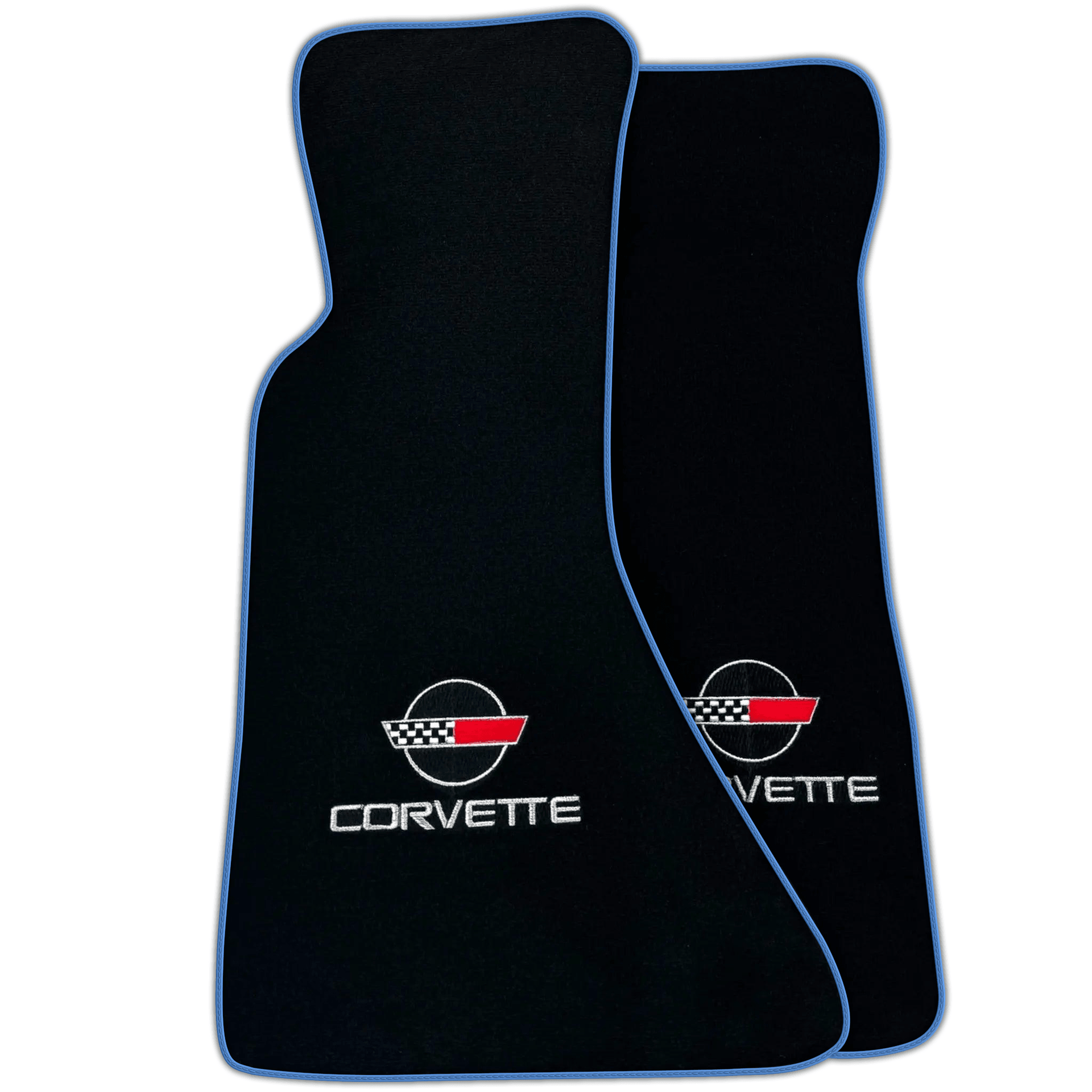 Black Floor Mats for Chevrolet Corvette C4 (1984-1996) | Various Trim Colors