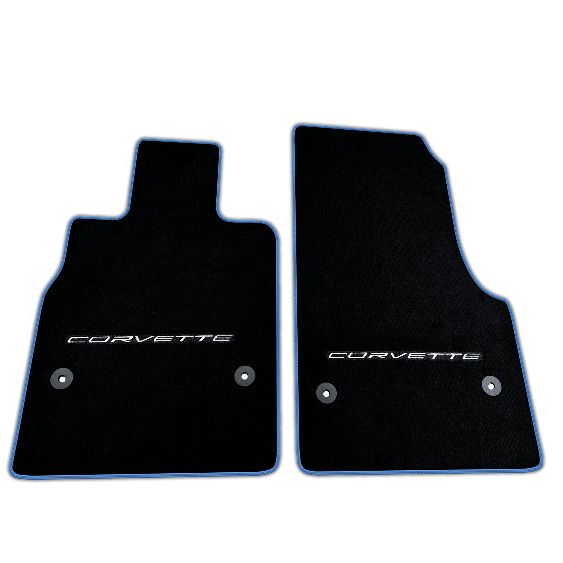 Black Floor Mats for Chevrolet Corvette C8 (2020-2024) | Various Trim Colors