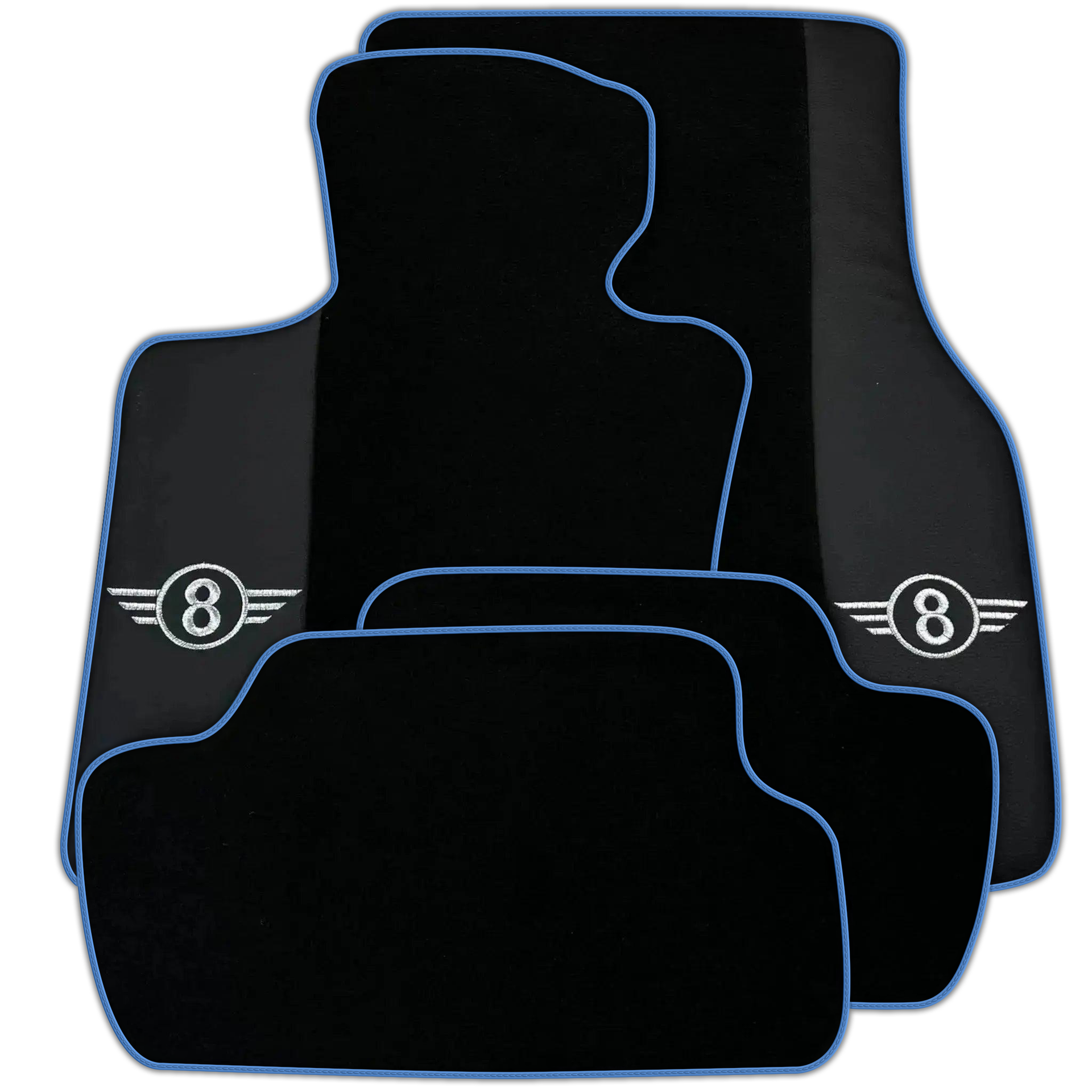 Black Floor Mats for Mini Cooper / One F55 5-Doors (2015-2023) Various Trim Colors