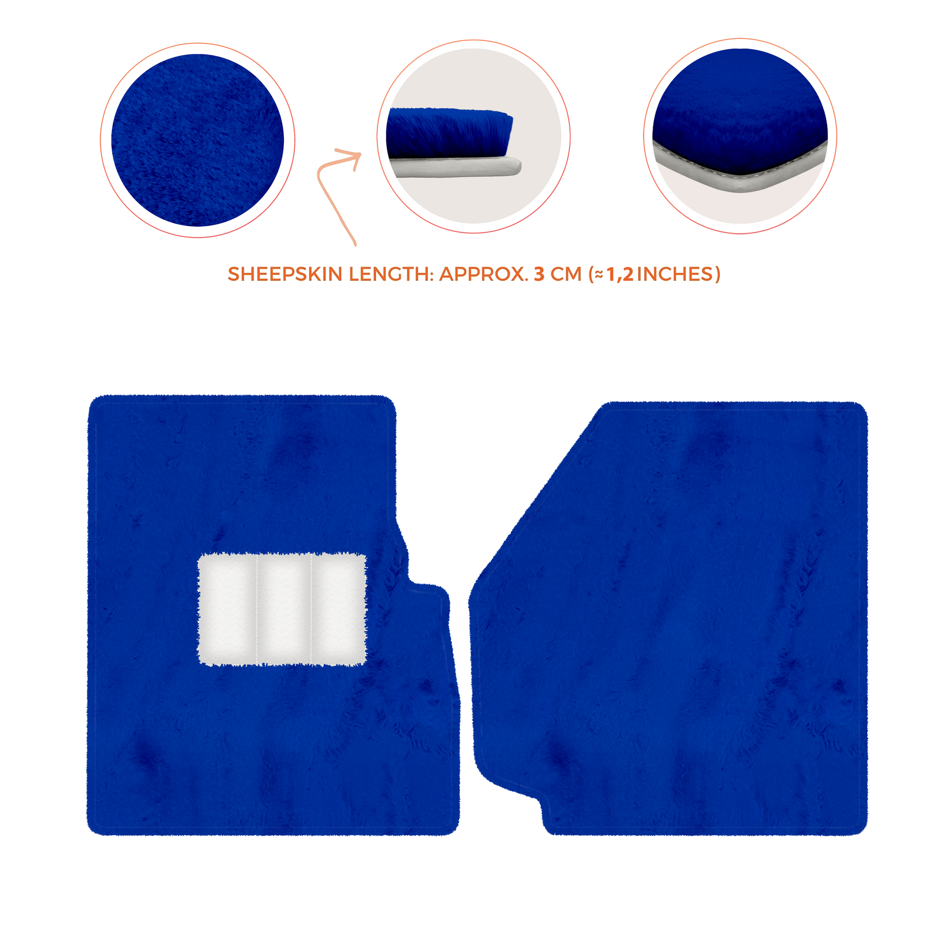 Premium Sheepskin Floor Mats for Land Rover Discovery (2004-2009)