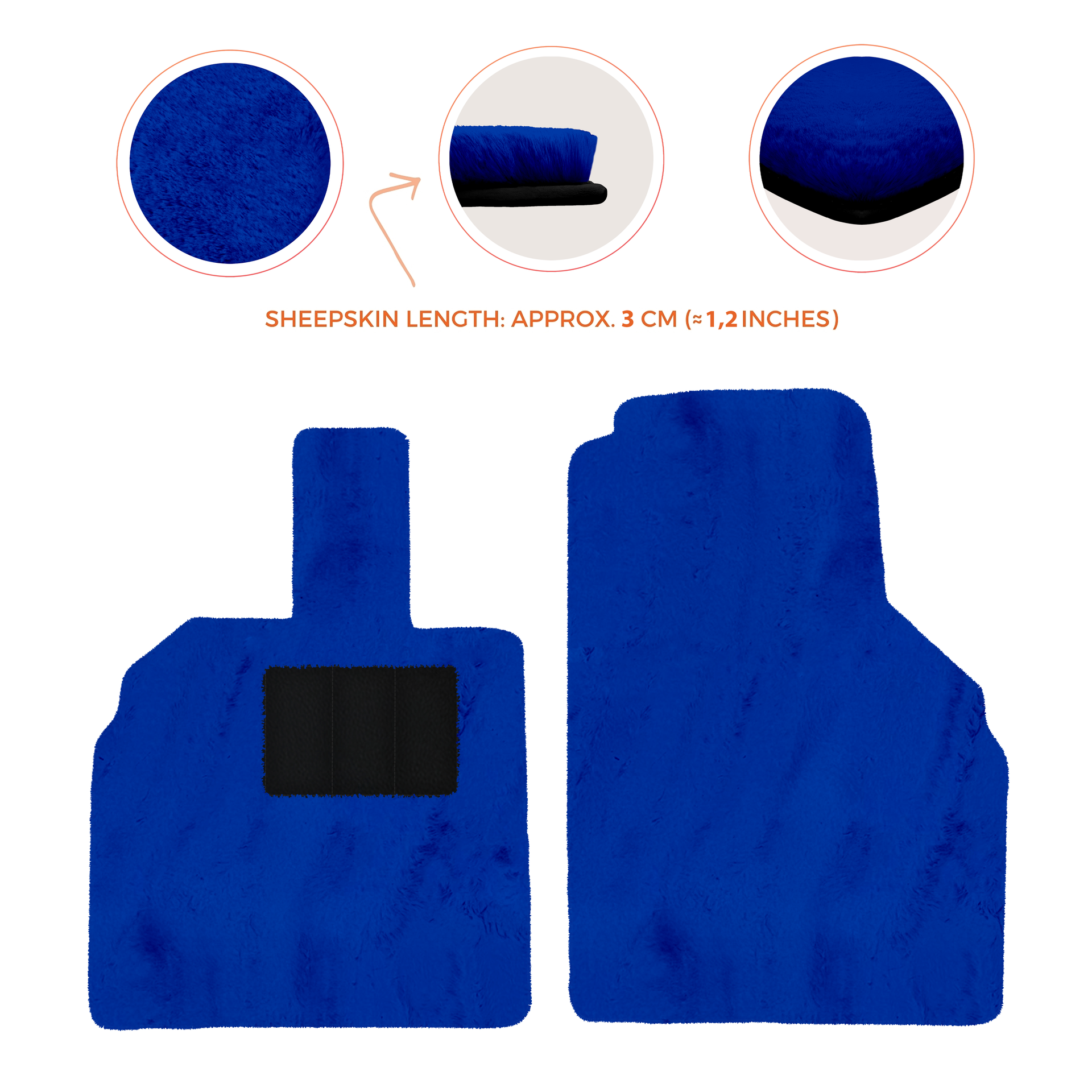 Premium Sheepskin Floor Mats for Lamborghini Aventador (2012-2022)