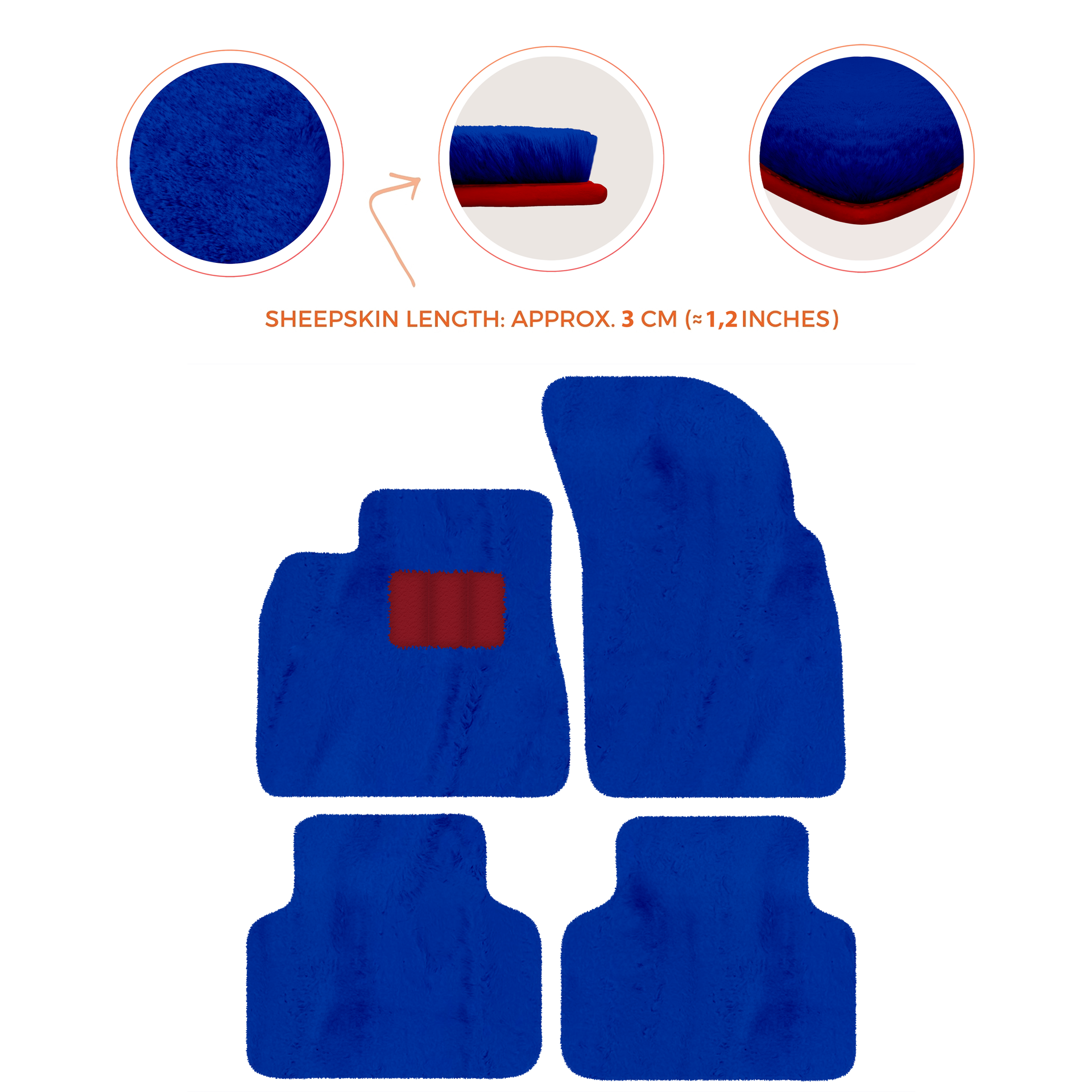 Premium Luxury Sheepskin Floor Mats for Bentley Bentayga 2015-2023