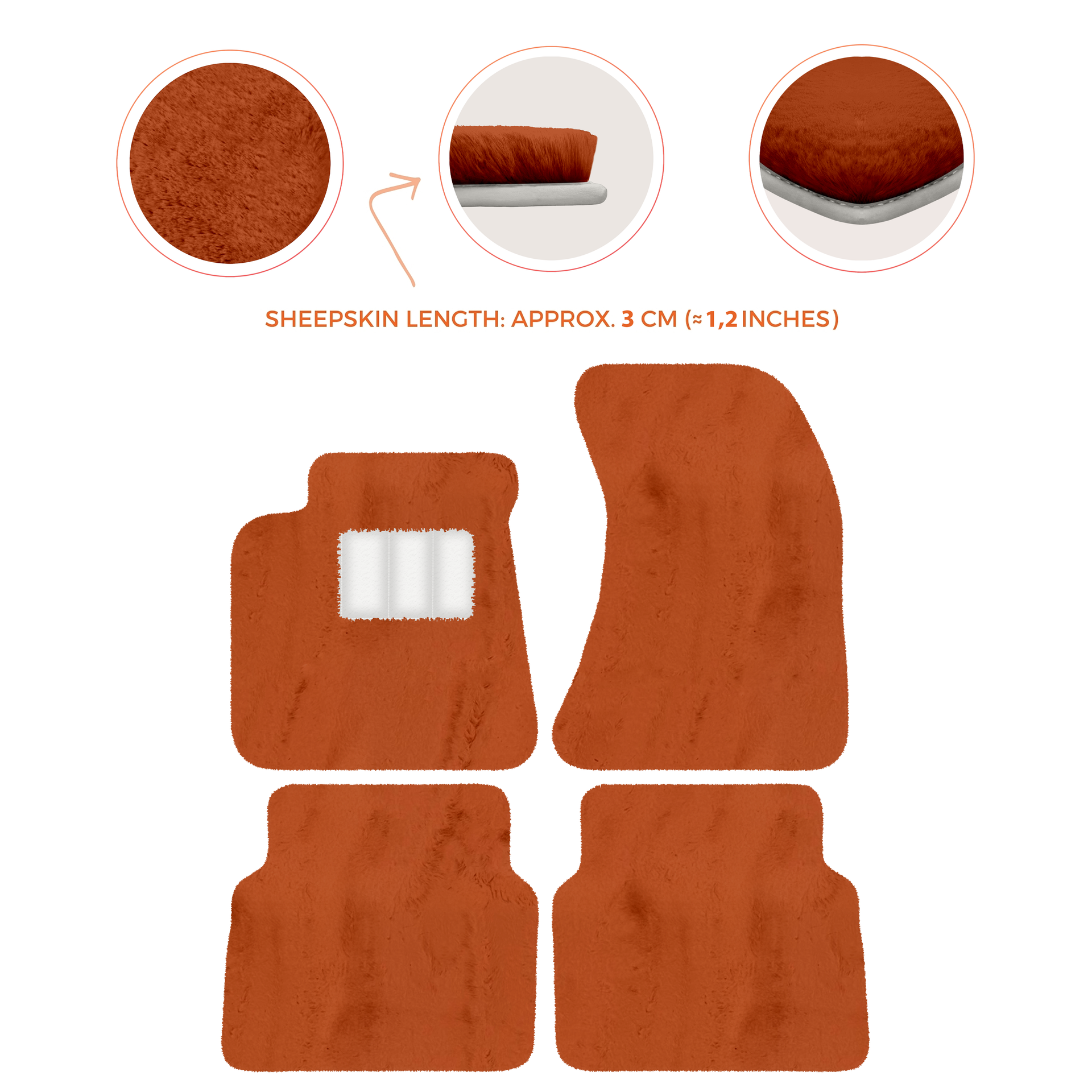 Luxury Sheepskin Floor Mats for Rolls-Royce Wraith (2013-2023)