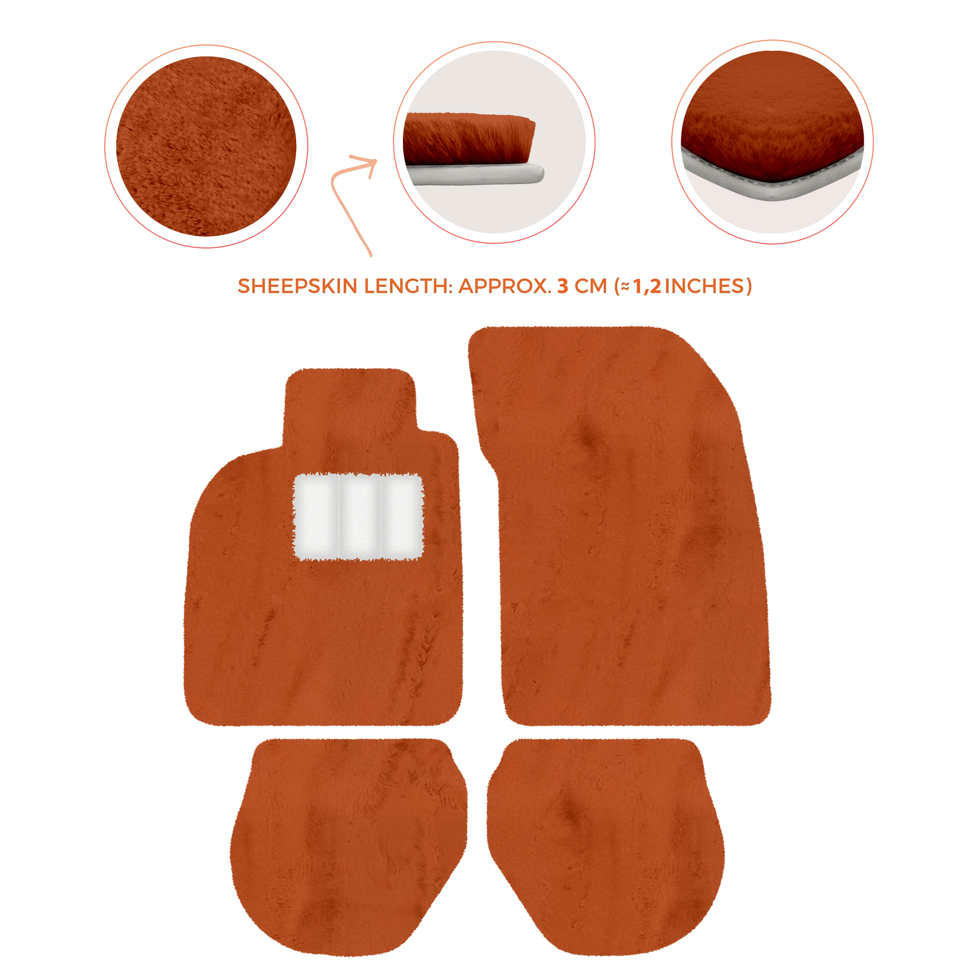 Customizable Leather Floor Mats with Square Pattern for Porsche 911 - 993 (1994-1998) - AutoWin