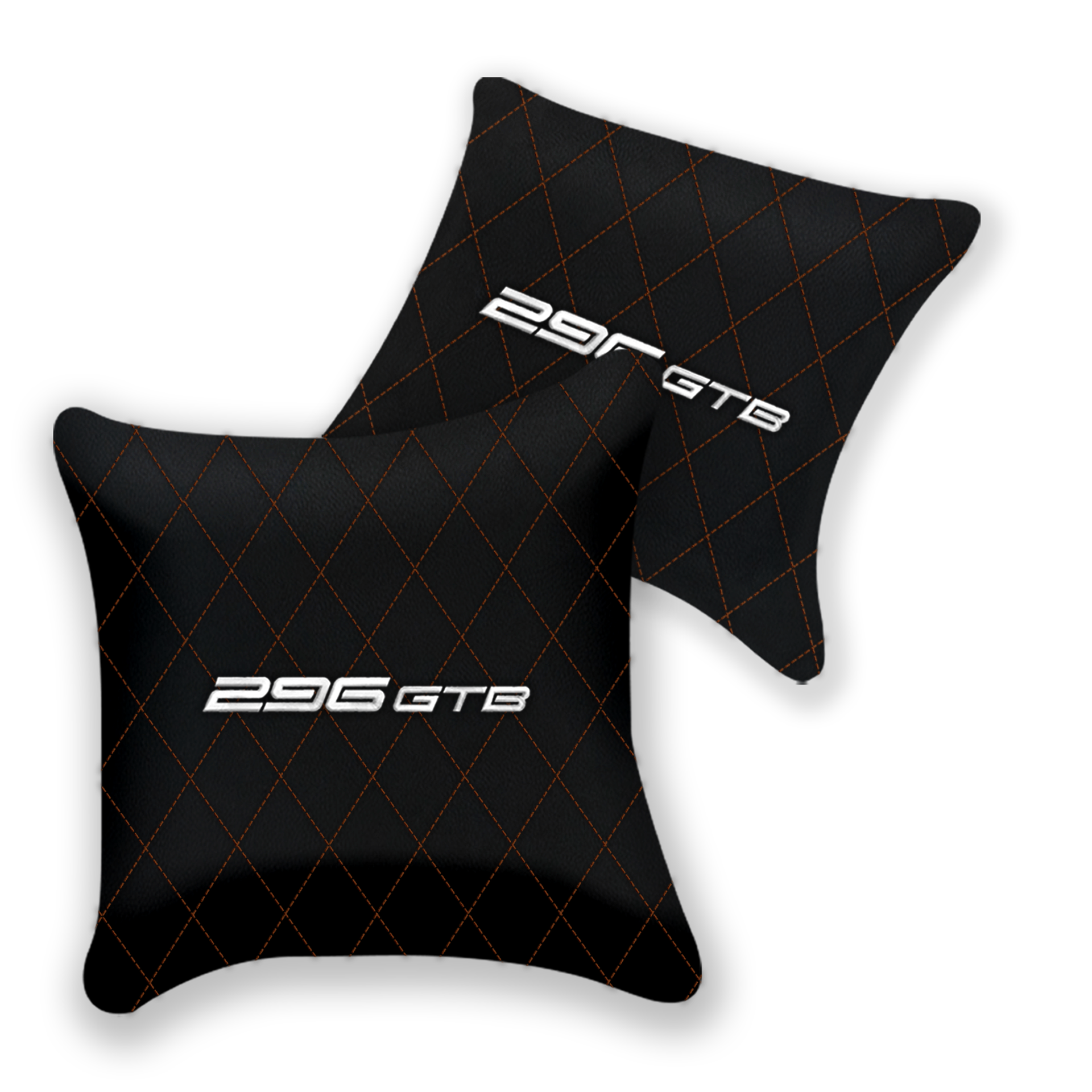 Custom Black Leather Pillows for Ferrari GTC4 Lusso - Set of 2