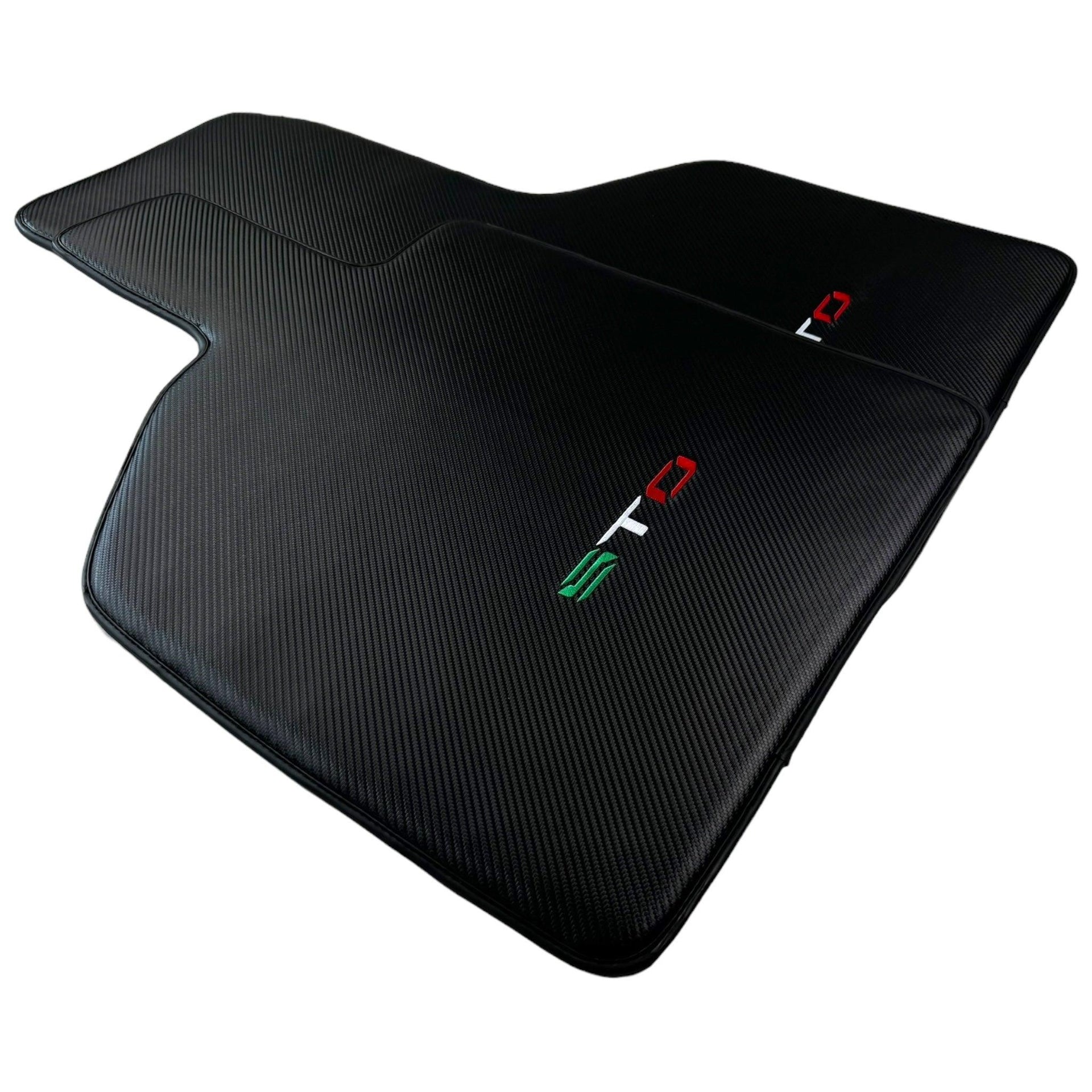 Carbon Fiber Floor Mats for Lamborghini Huracan STO Italian Edition - AutoWin
