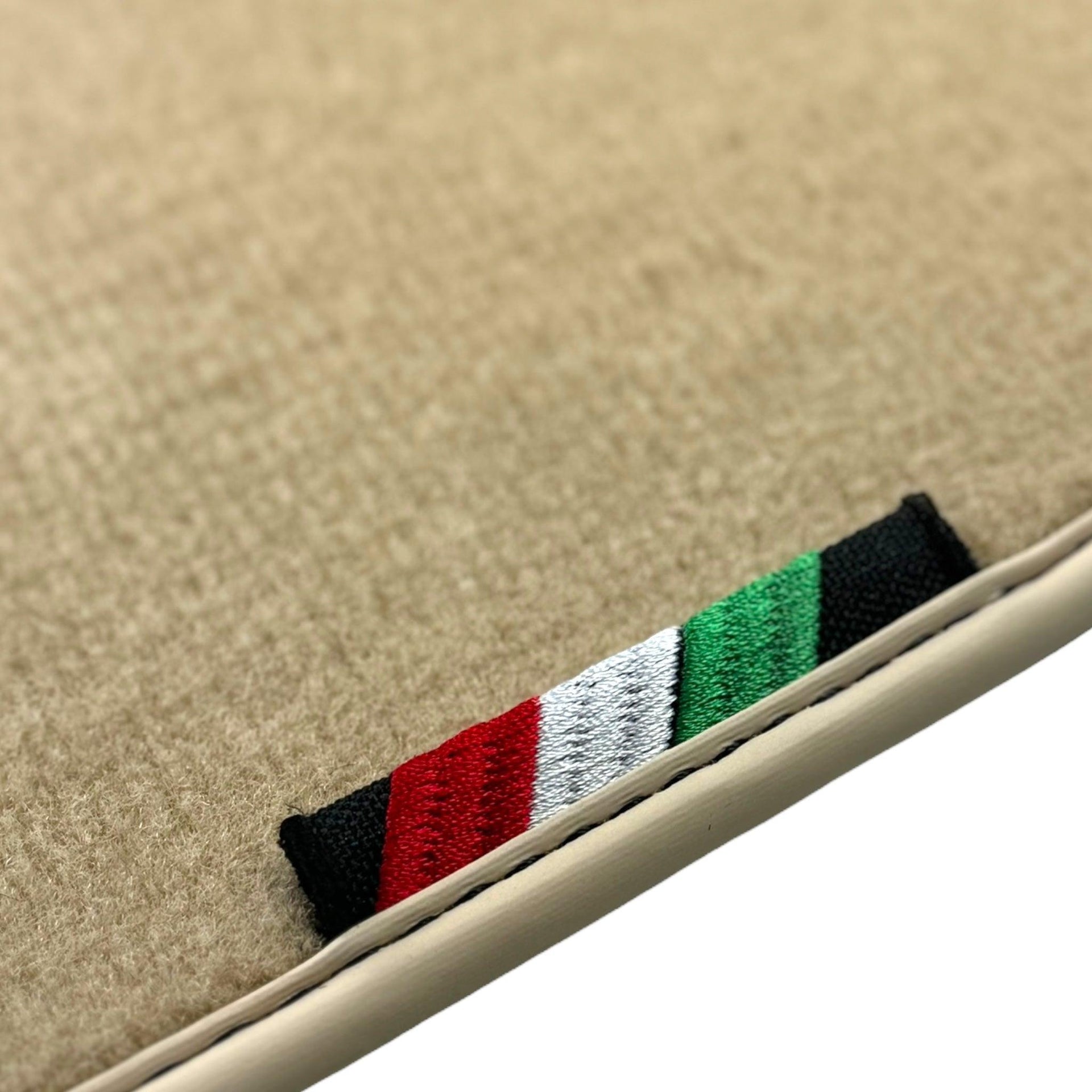 Beige Floor Mats for Ferrari 488 GTB (2016-2022) | Italian Edition - AutoWin