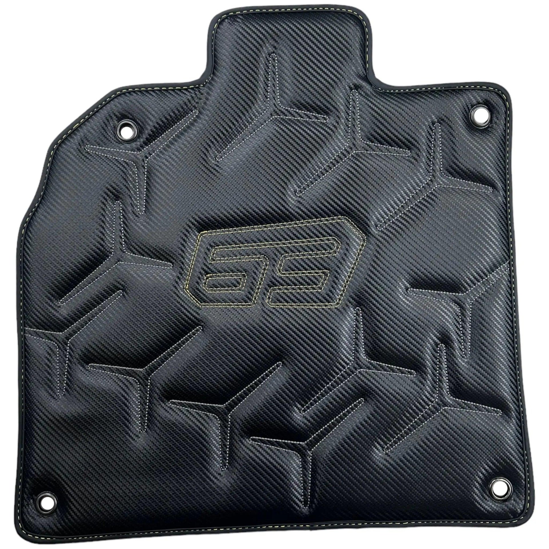 Carbon Leather Floor Mats for Lamborghini Aventador SVJ 63 Edition - AutoWin