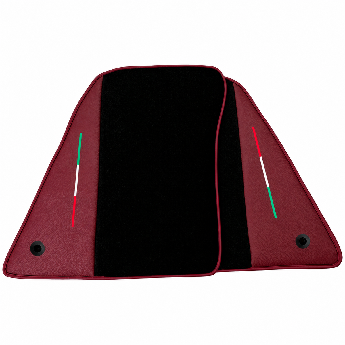 Black Leather Floor Mats Daytona Pattern for Ferrari 849 Testarossa (2026-2027)
