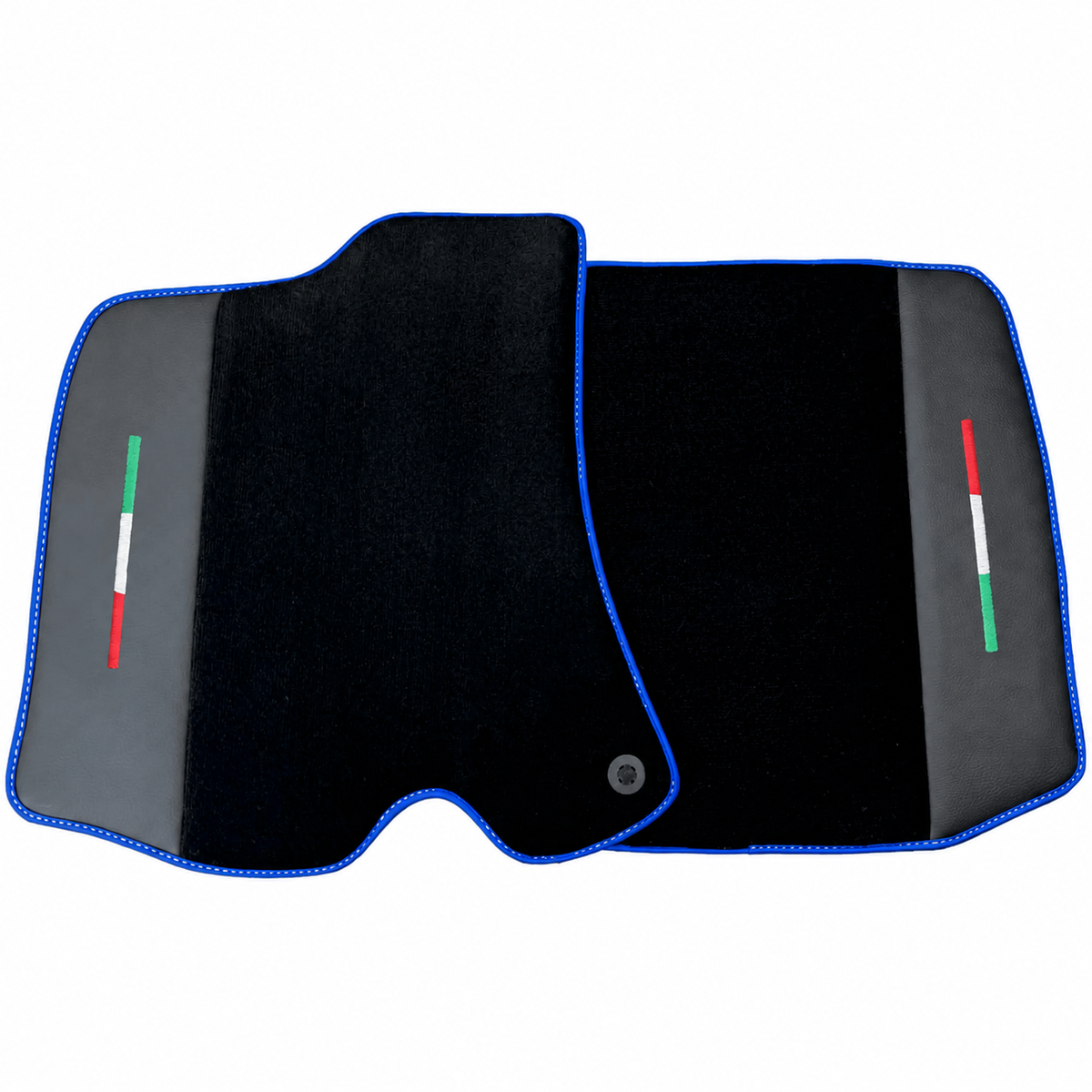Black Floor Mats for Ferrari Amalfi (2025-2027) with Leather