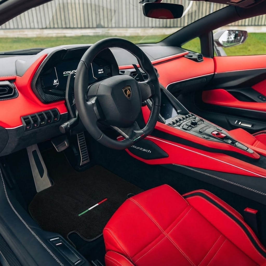 Anpassbare Fußmatten für Lamborghini Countach Marke Autowin - AutoWin.EU