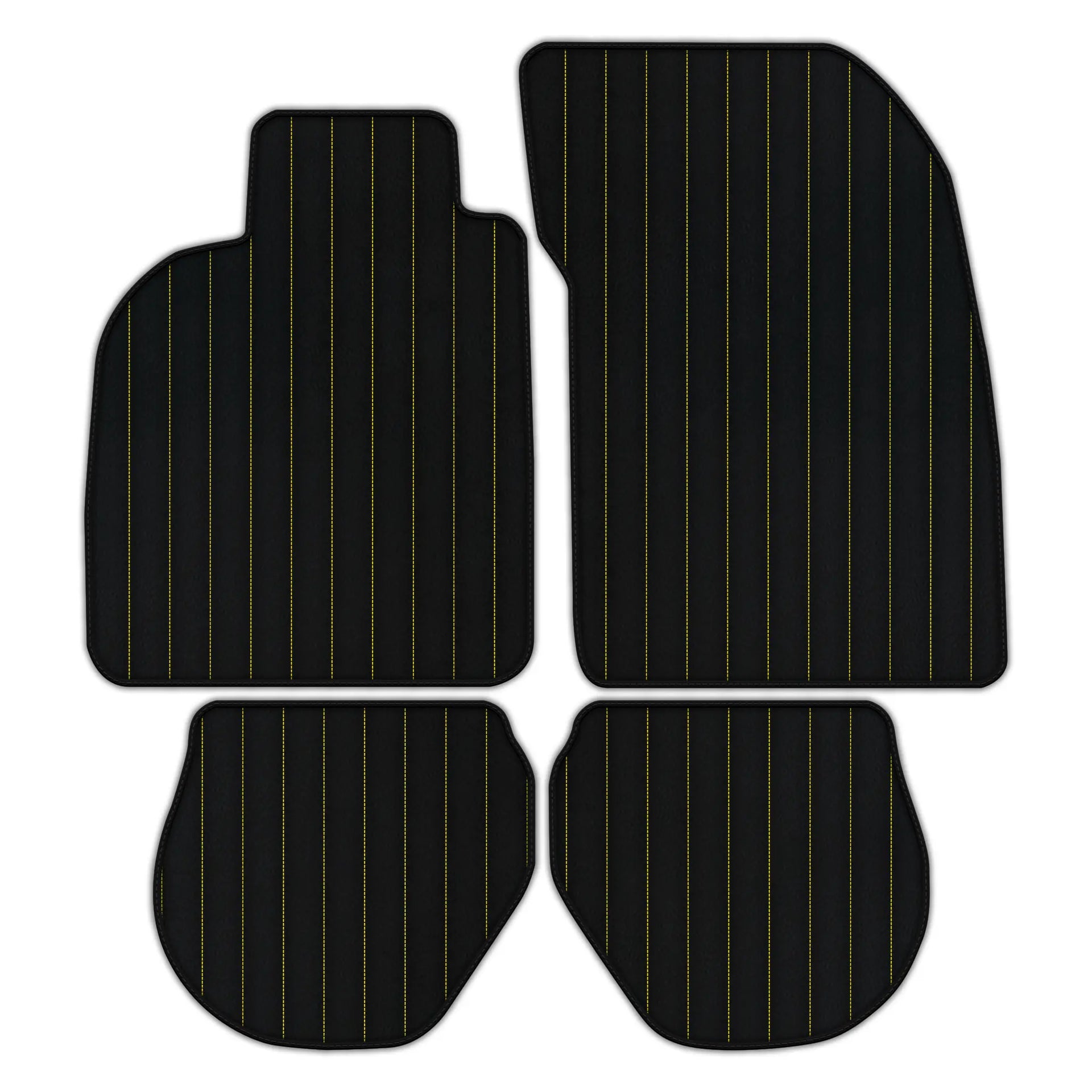 Customizable Leather Floor Mats with Line Pattern for Porsche 911 - 993 (1994-1998)