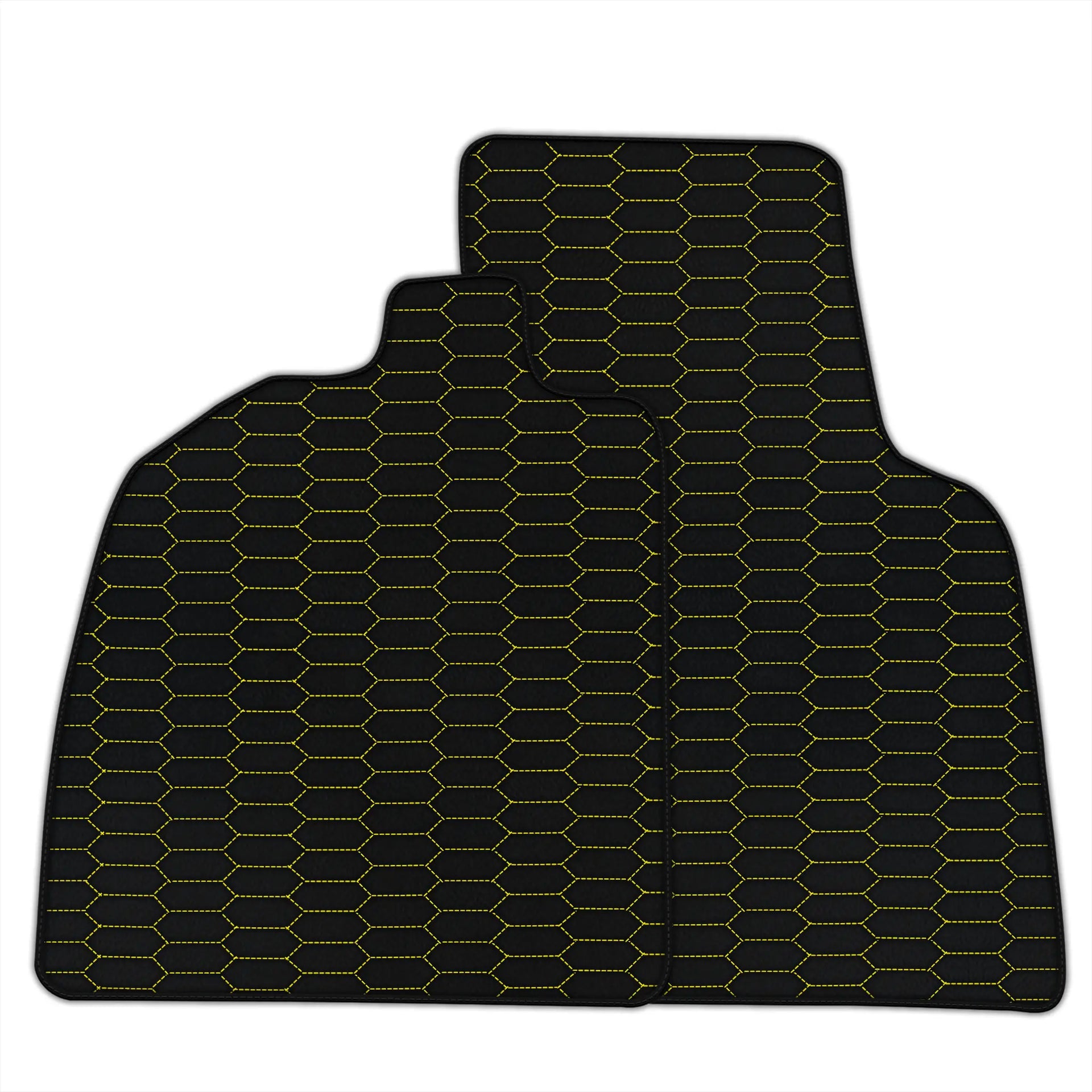 Customizable Leather Floor Mats with Raptor Hex Pattern for Audi R8 (2015-2023)