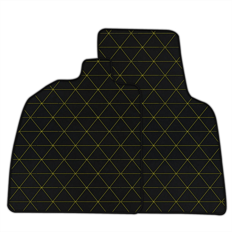 Customizable Leather Floor Mats with Triangle Pattern for Audi R8 (2015-2023)