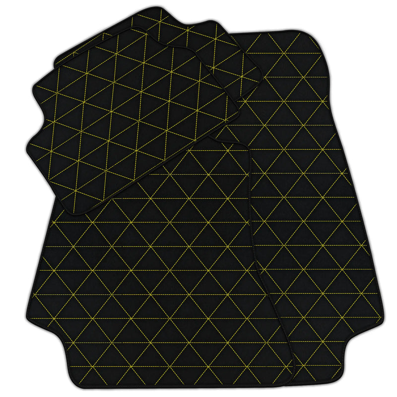 Customizable Leather Floor Mats with Triangle Pattern for Mercedes Benz A-Class W177 Hybrid (2019-2023)