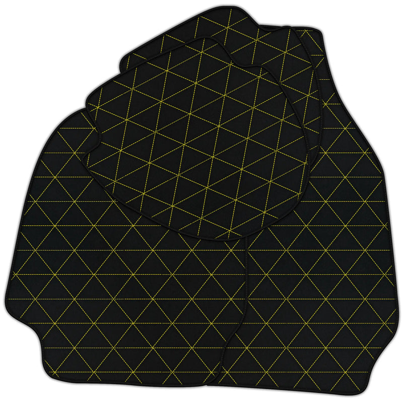 Customizable Leather Floor Mats with Triangle Pattern for Porsche Classic 911 (1963-1989)