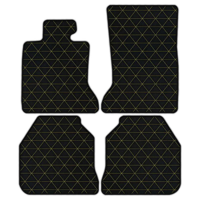 Customizable Leather Floor Mats with Triangle Pattern for Rolls Royce Ghost Series I (2010–2020)