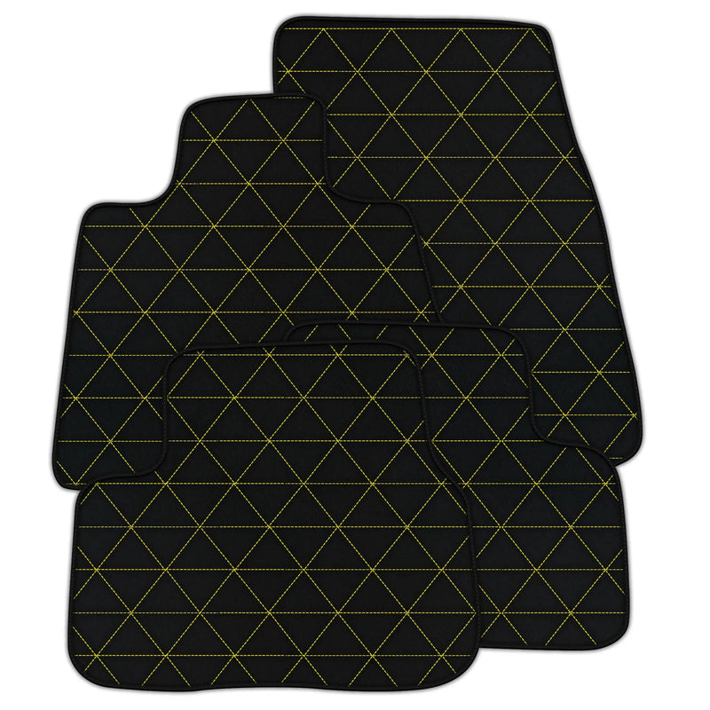 Customizable Leather Floor Mats with Triangle Pattern for Rolls Royce Cullinan (2018-2025)