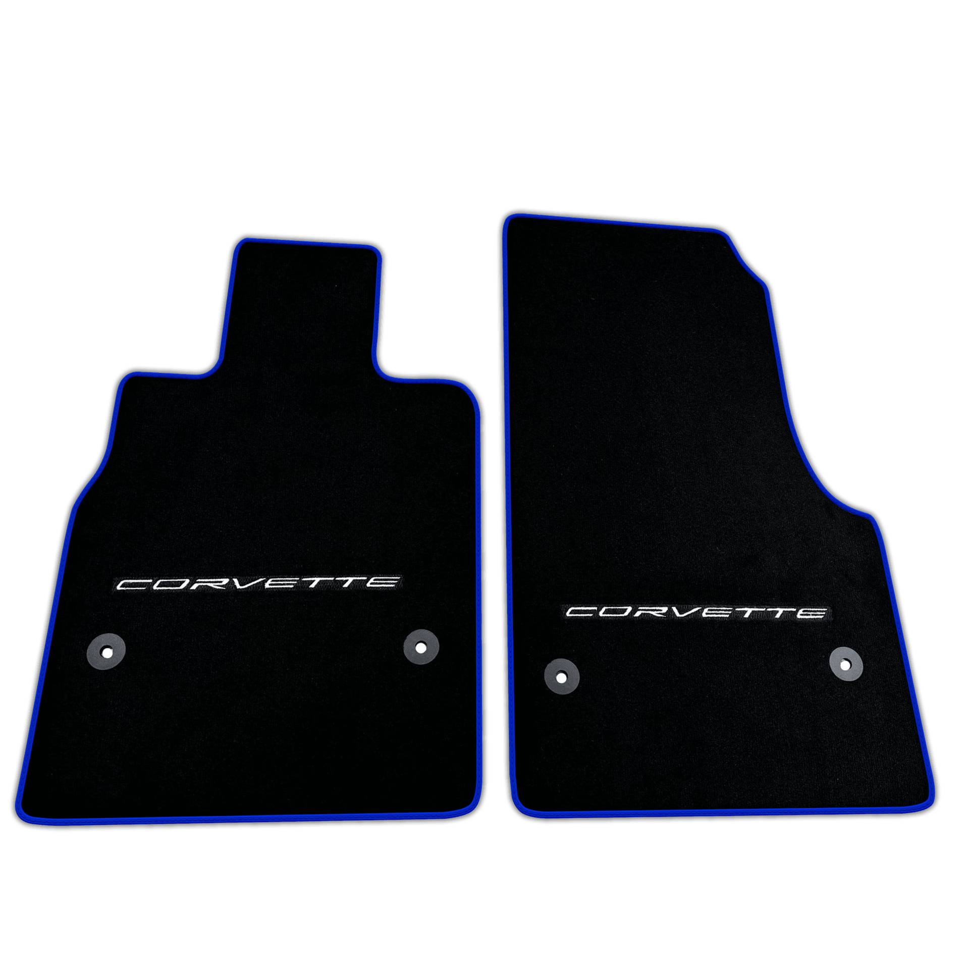 Black Floor Mats for Chevrolet Corvette C8 (2020-2024) | Various Trim Colors