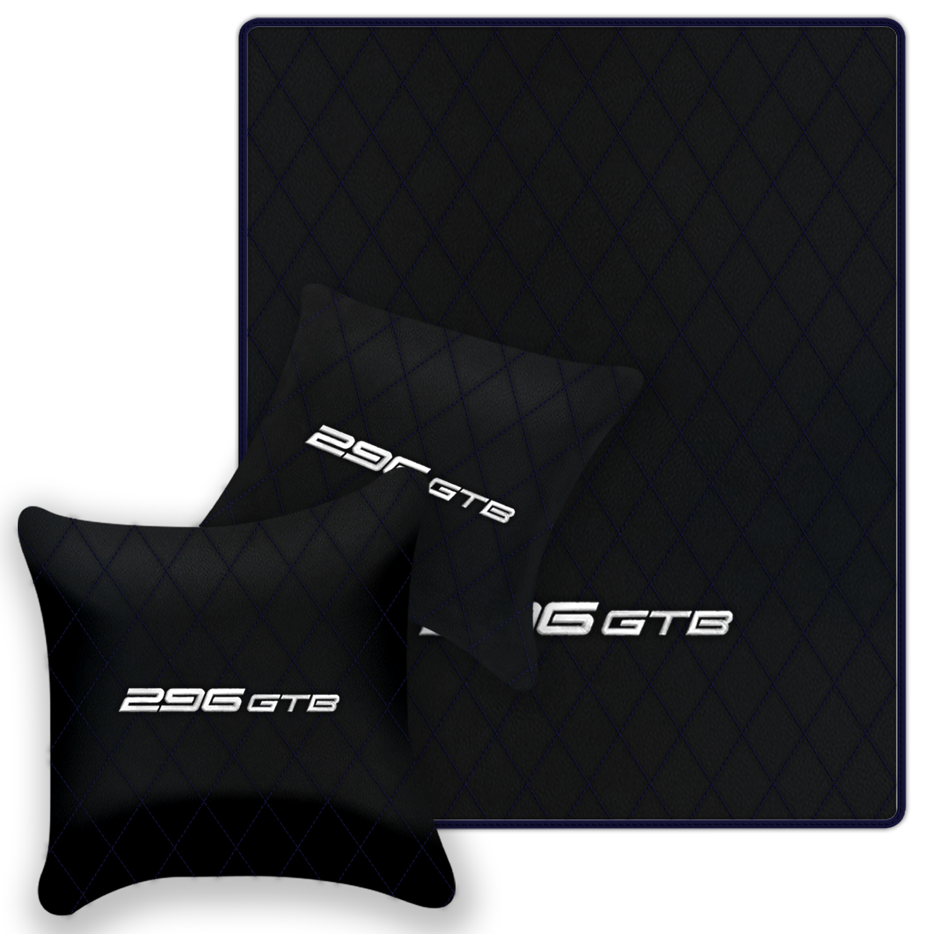 Premium Custom Black Leather Floor Mats for Ferrari FF (2011-2016)