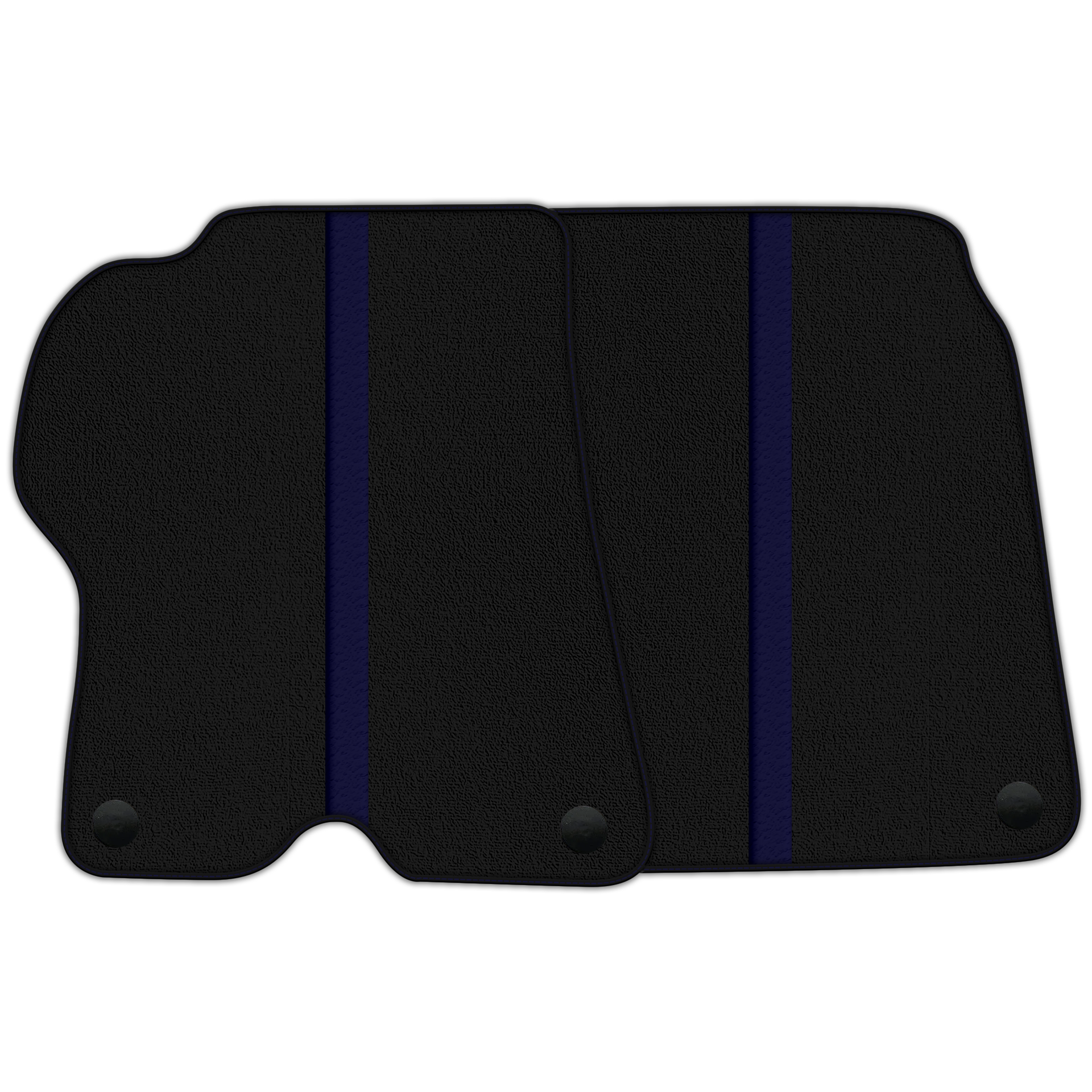 Custom Black Leather Line Floor Mats for Ferrari California 2008-2014