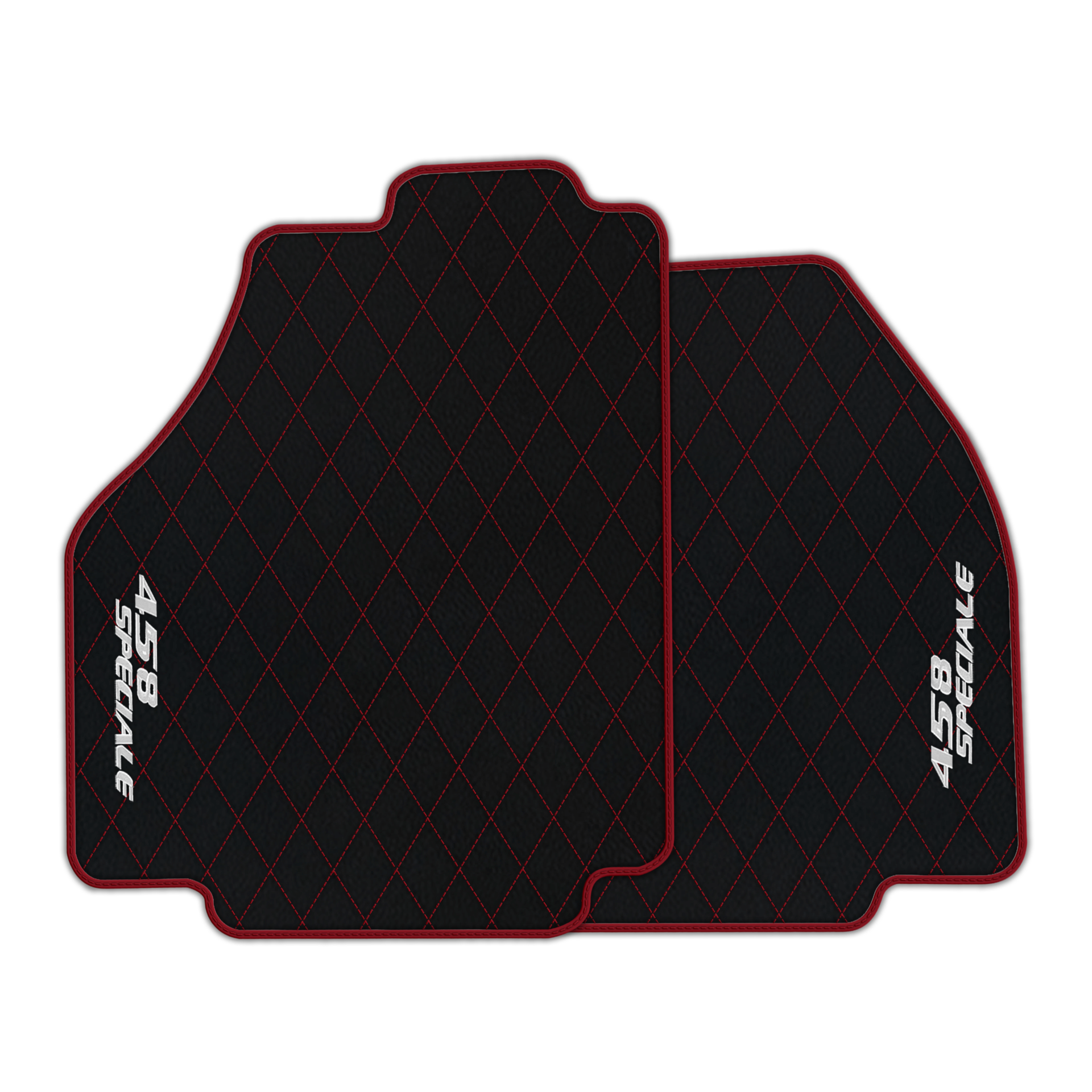 Premium Black Leather Floor Mats for Ferrari 296 GTS (2022-2025)