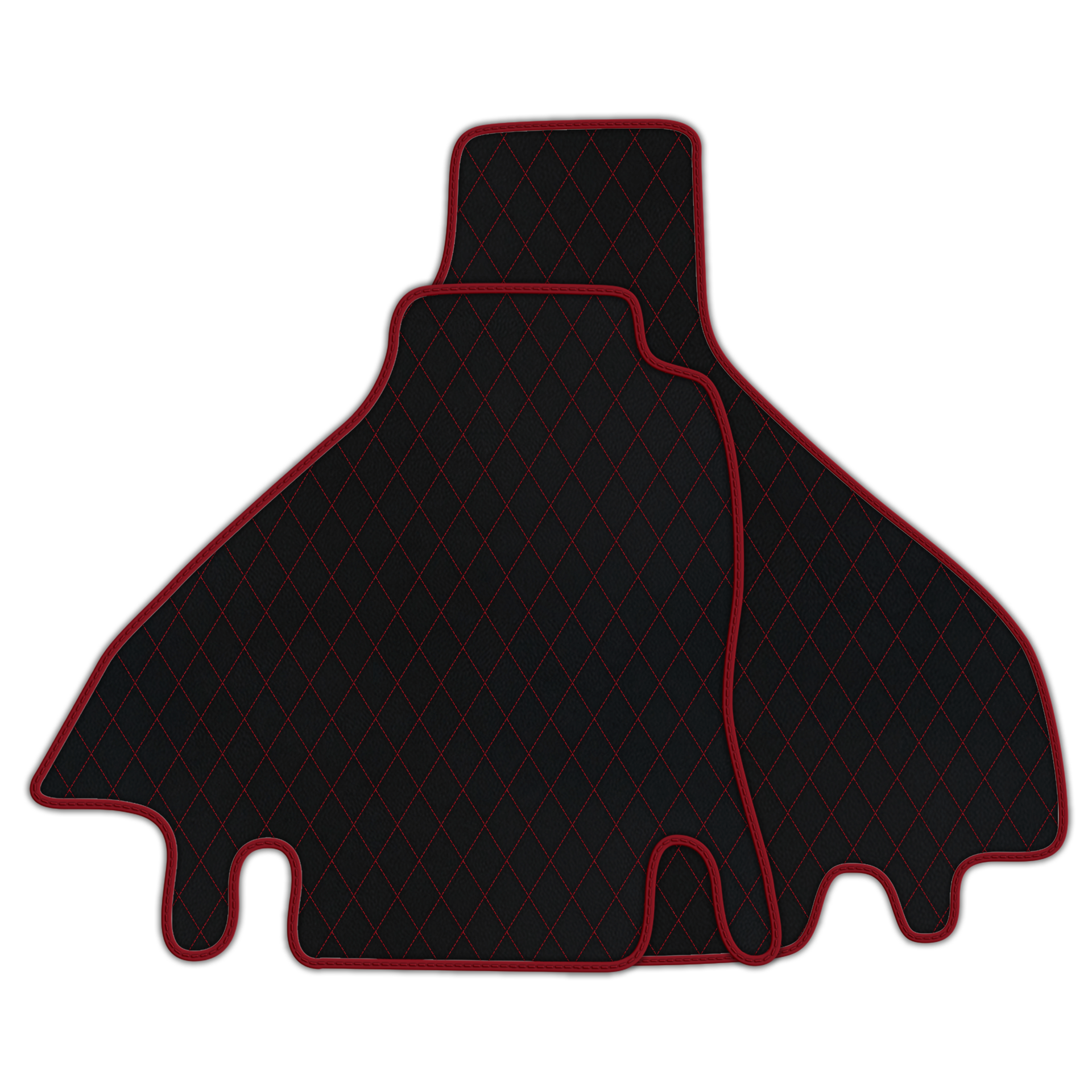 Premium Black Leather Floor Mats for Ferrari 512 TR (1992-1994)